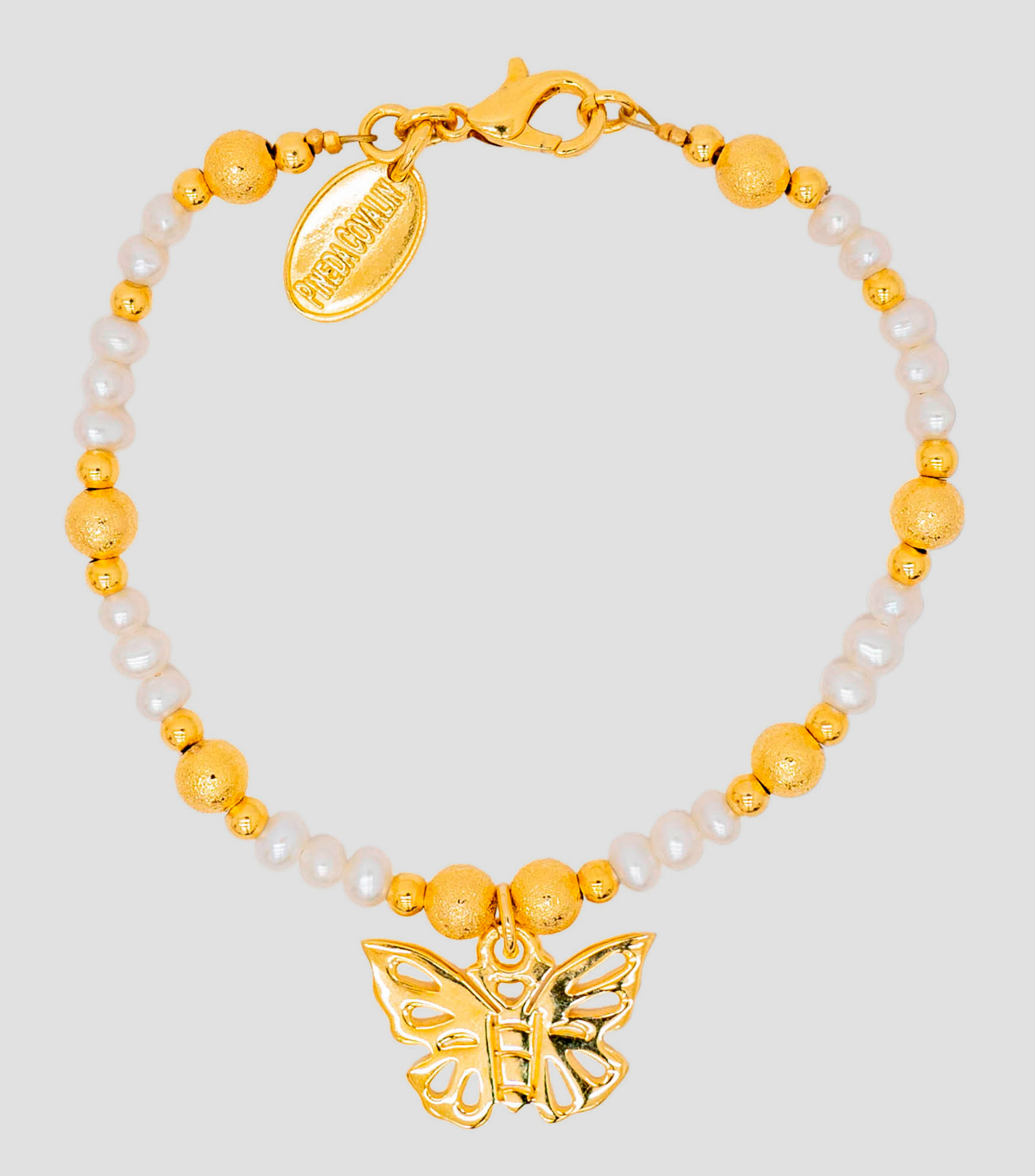 Brazalete con mariposa decorativa Mujer
