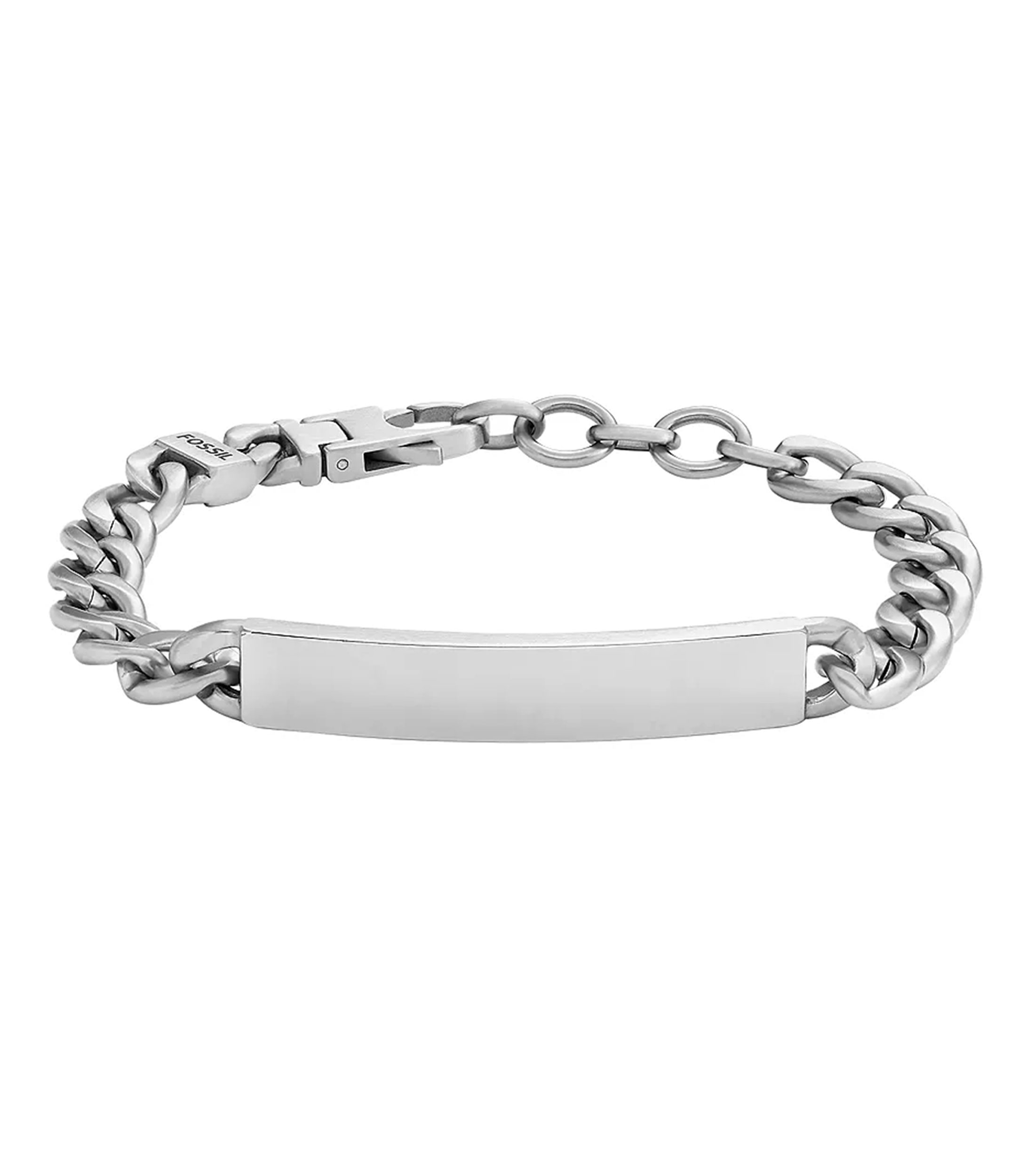 Pulsera en plata eslabonada Hombre