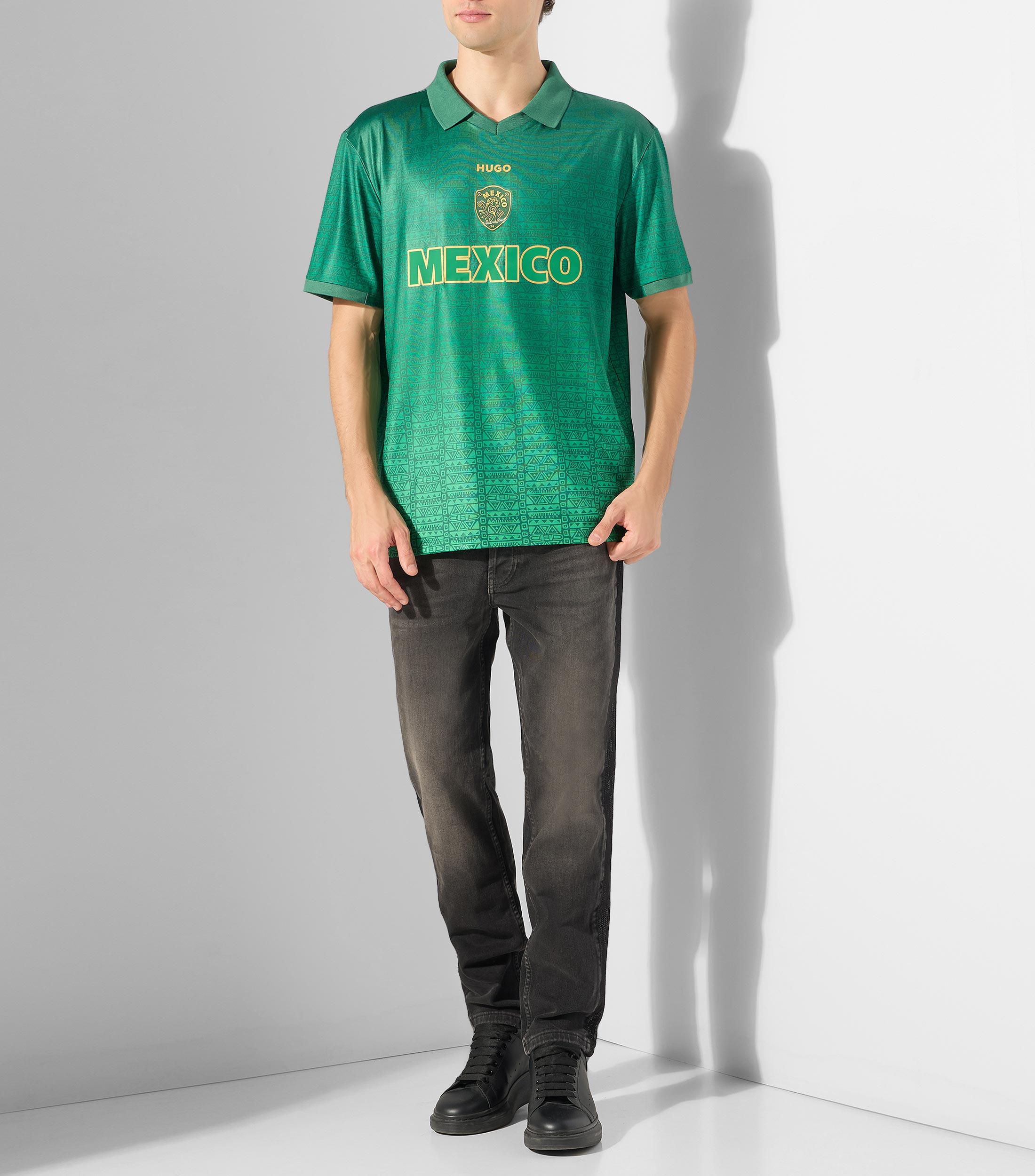 Playera relaxed de fútbol con detalles de países Hombre