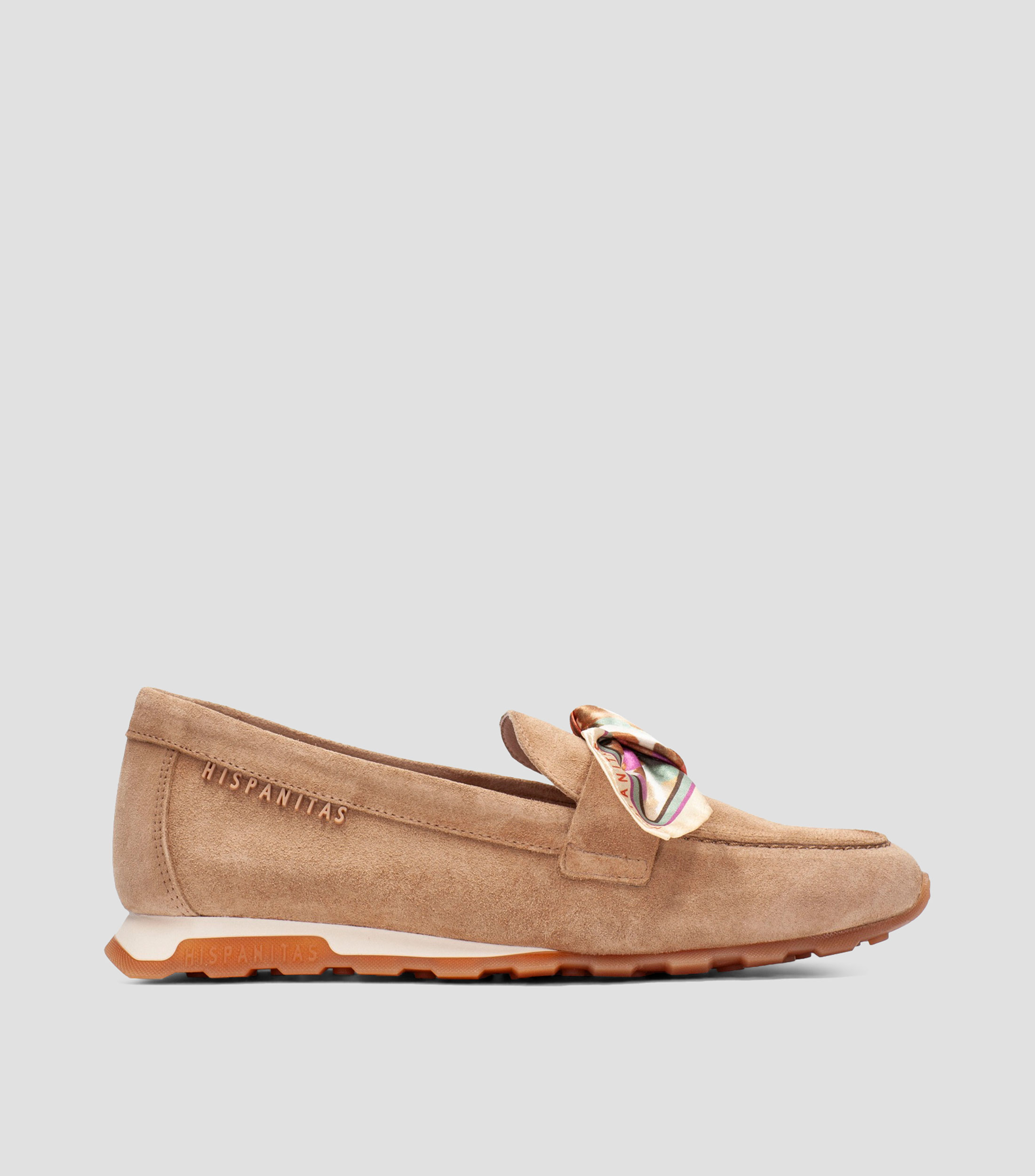 Mocasines planos en piel Mujer