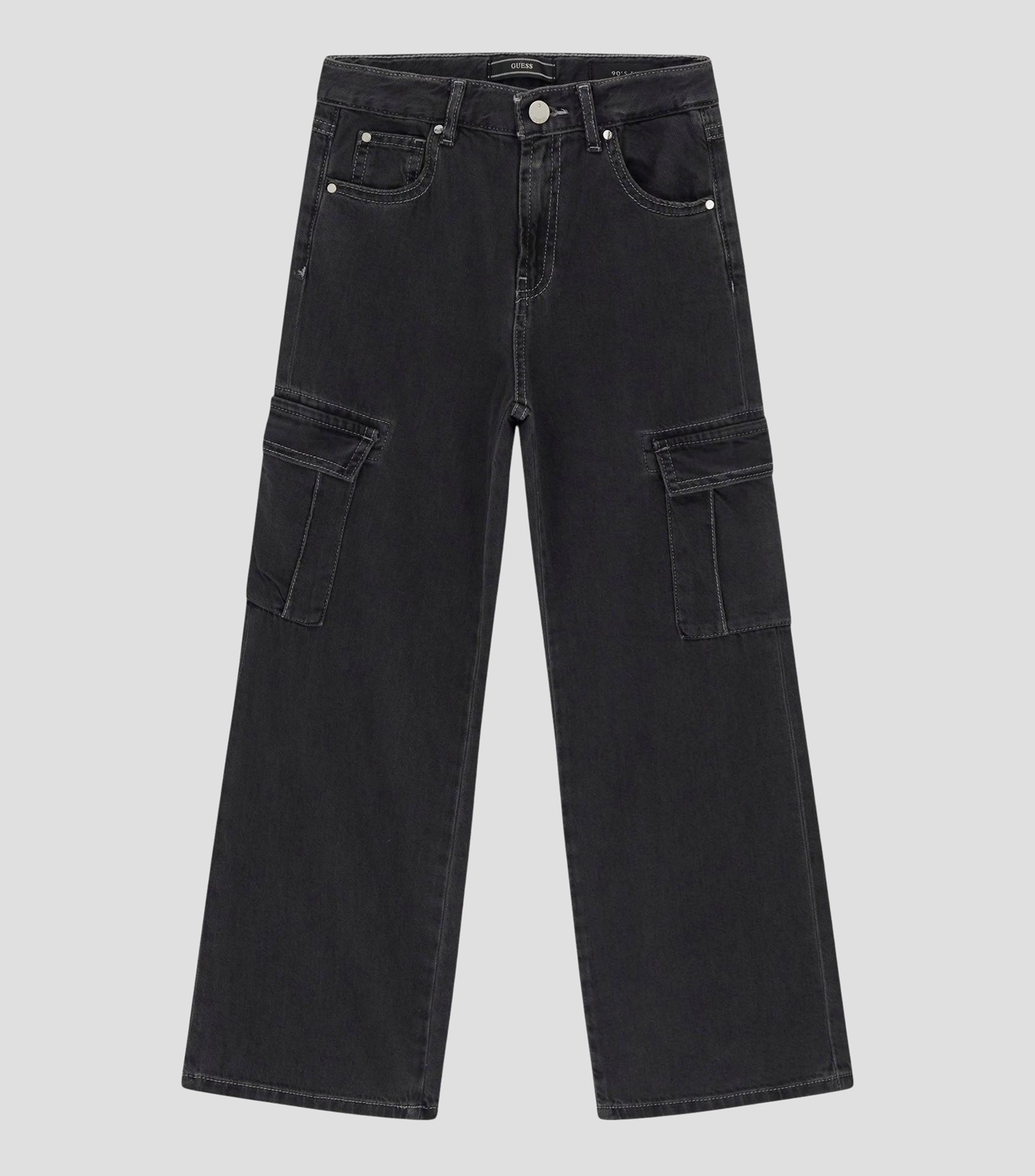 Jeans de corte cargo Niña