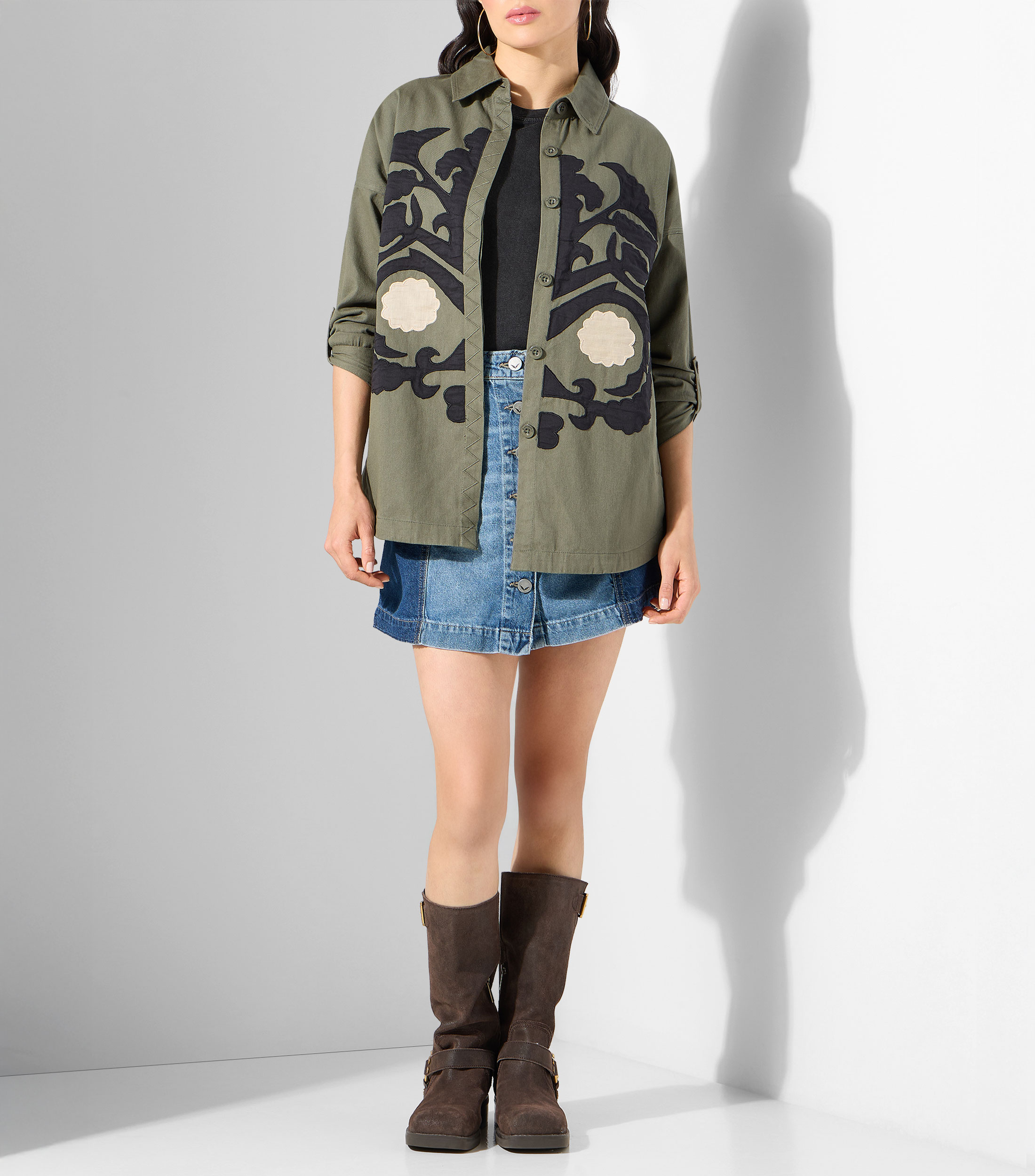 Sobrecamisa fantasía manga larga Mujer