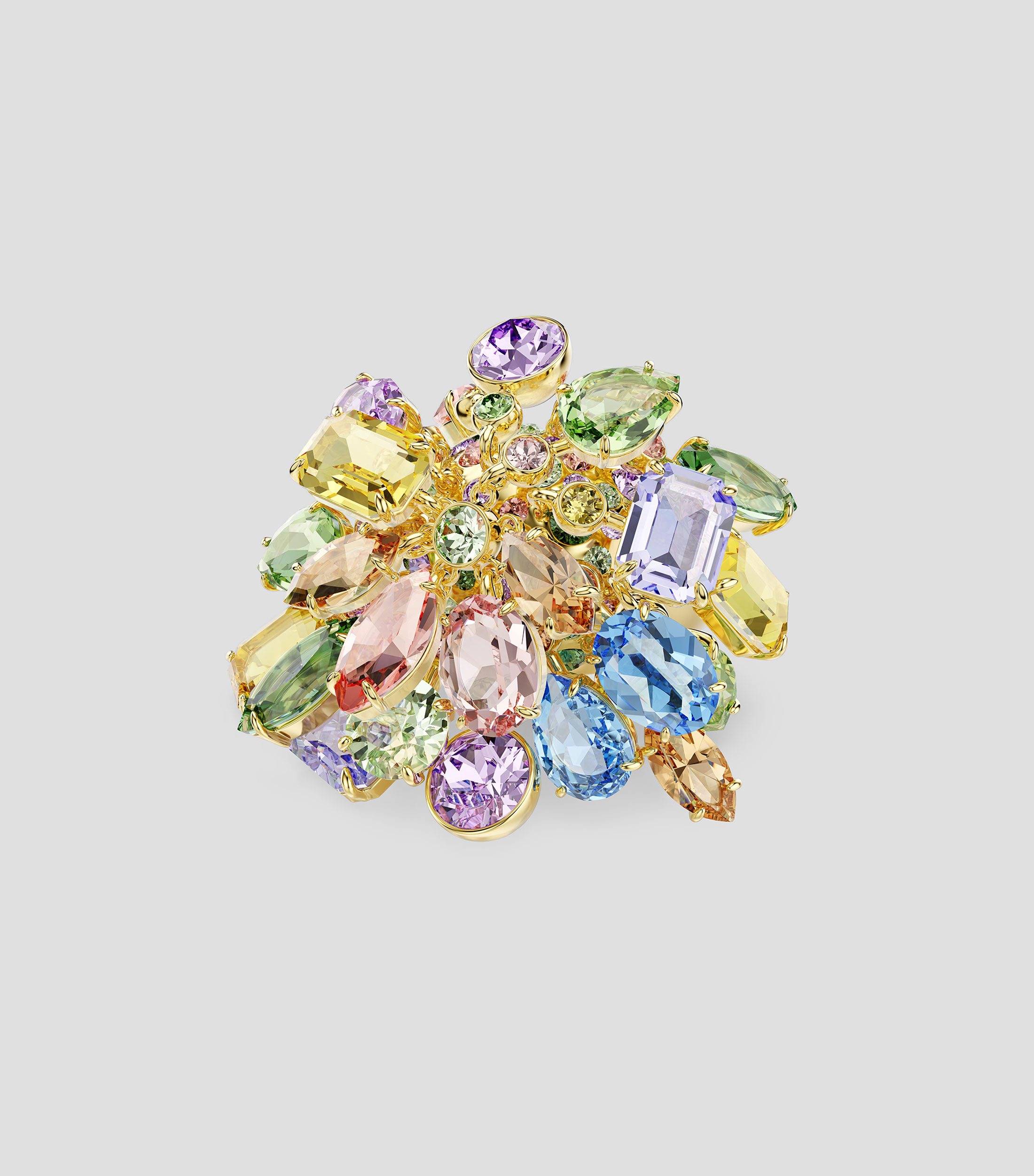 Anillo Dangling con cristales Mujer