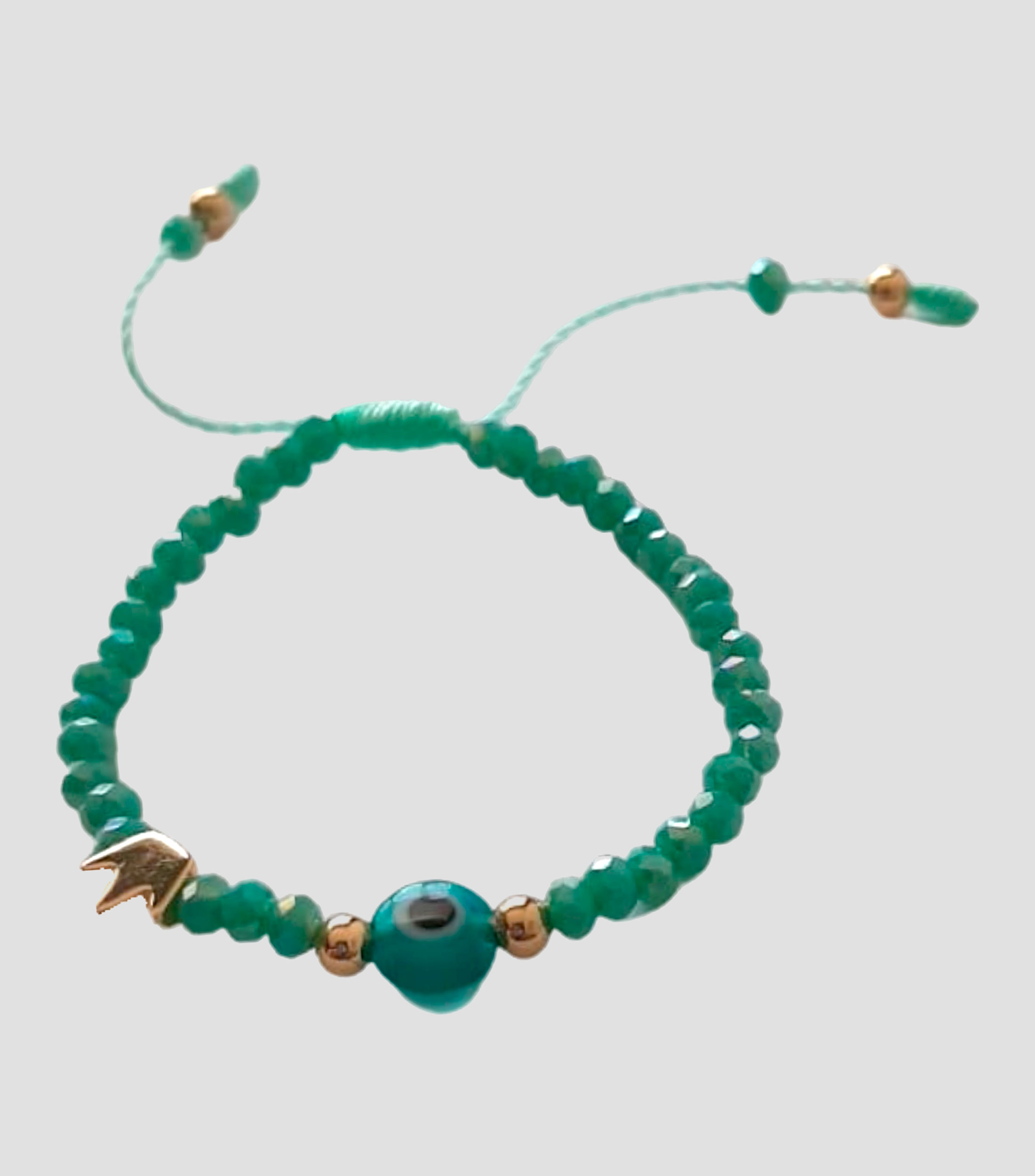 Pulsera ojo turco aqua Bebe