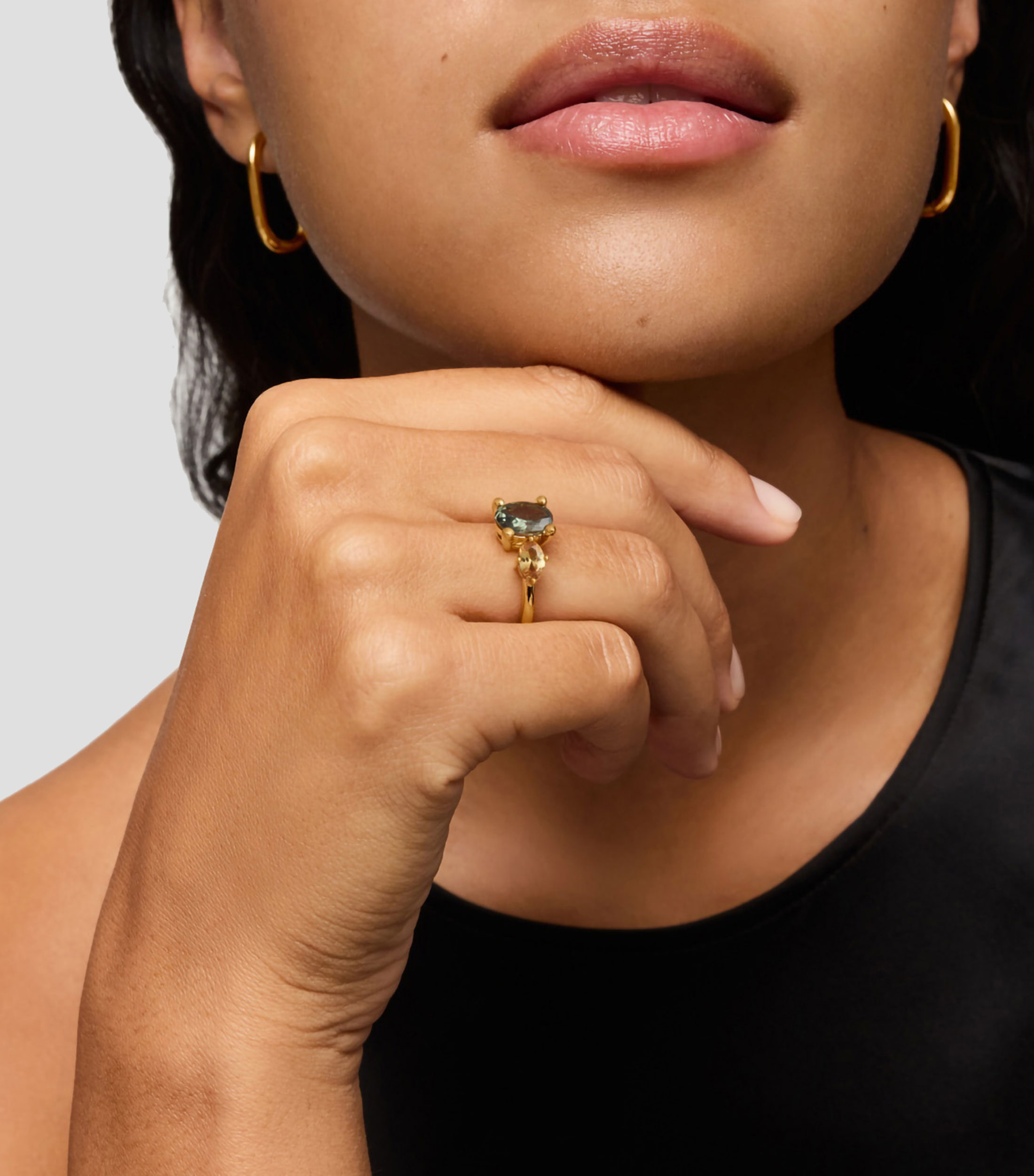 Anillo Color Lab con Incrustacion Mujer