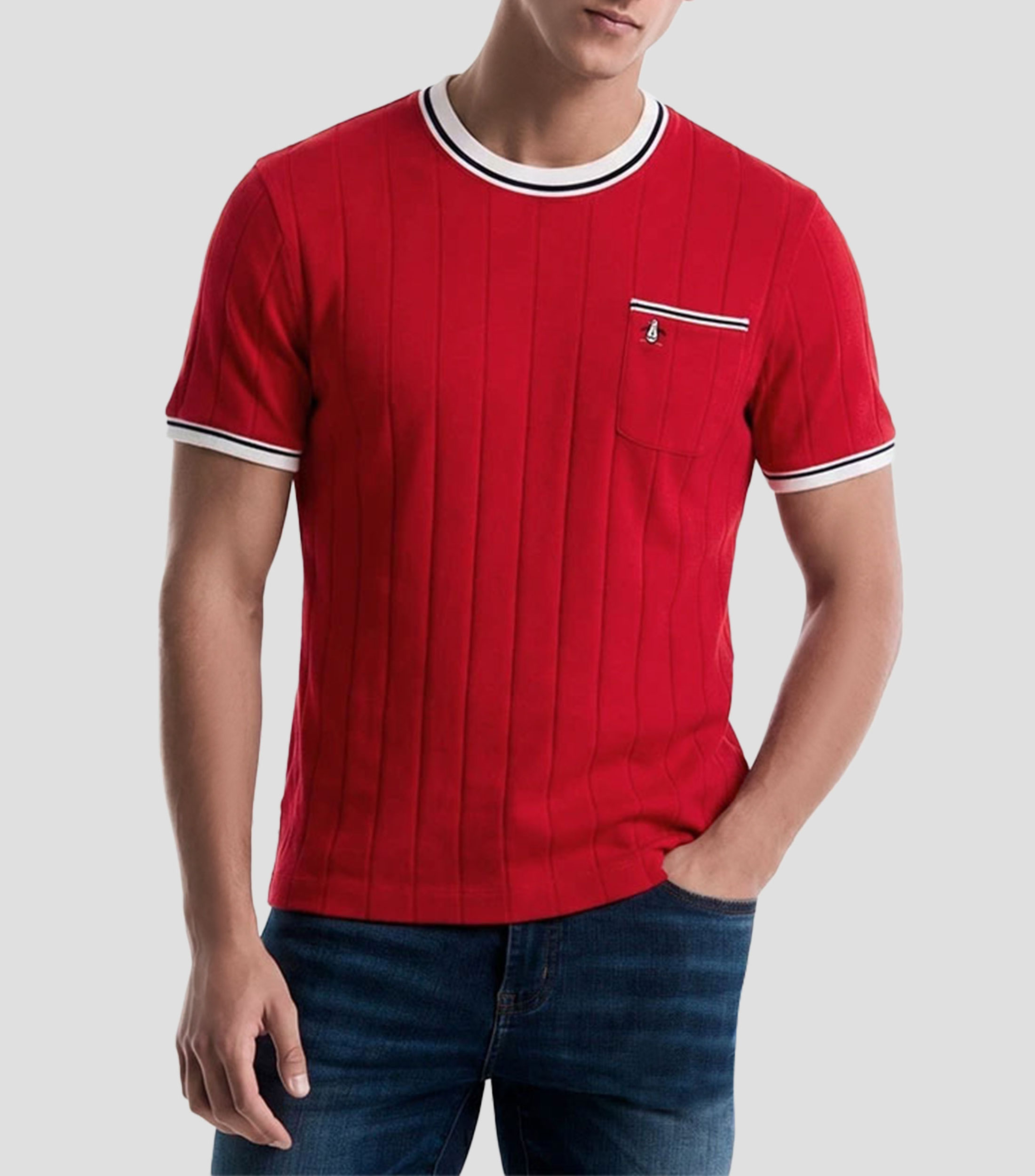Playera cuello redondo manga corta liso Hombre