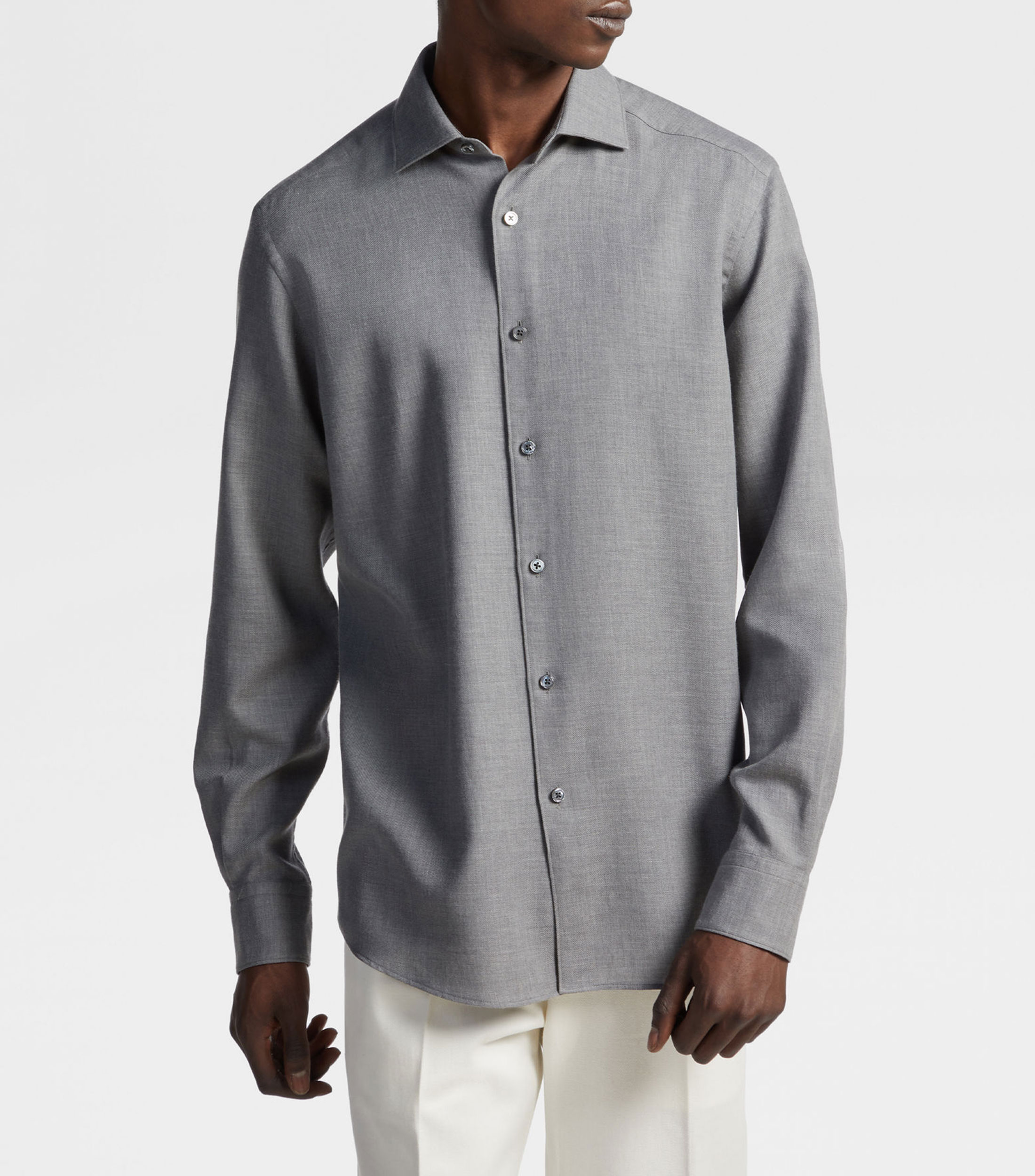 Camisa de vestir con manga larga Hombre