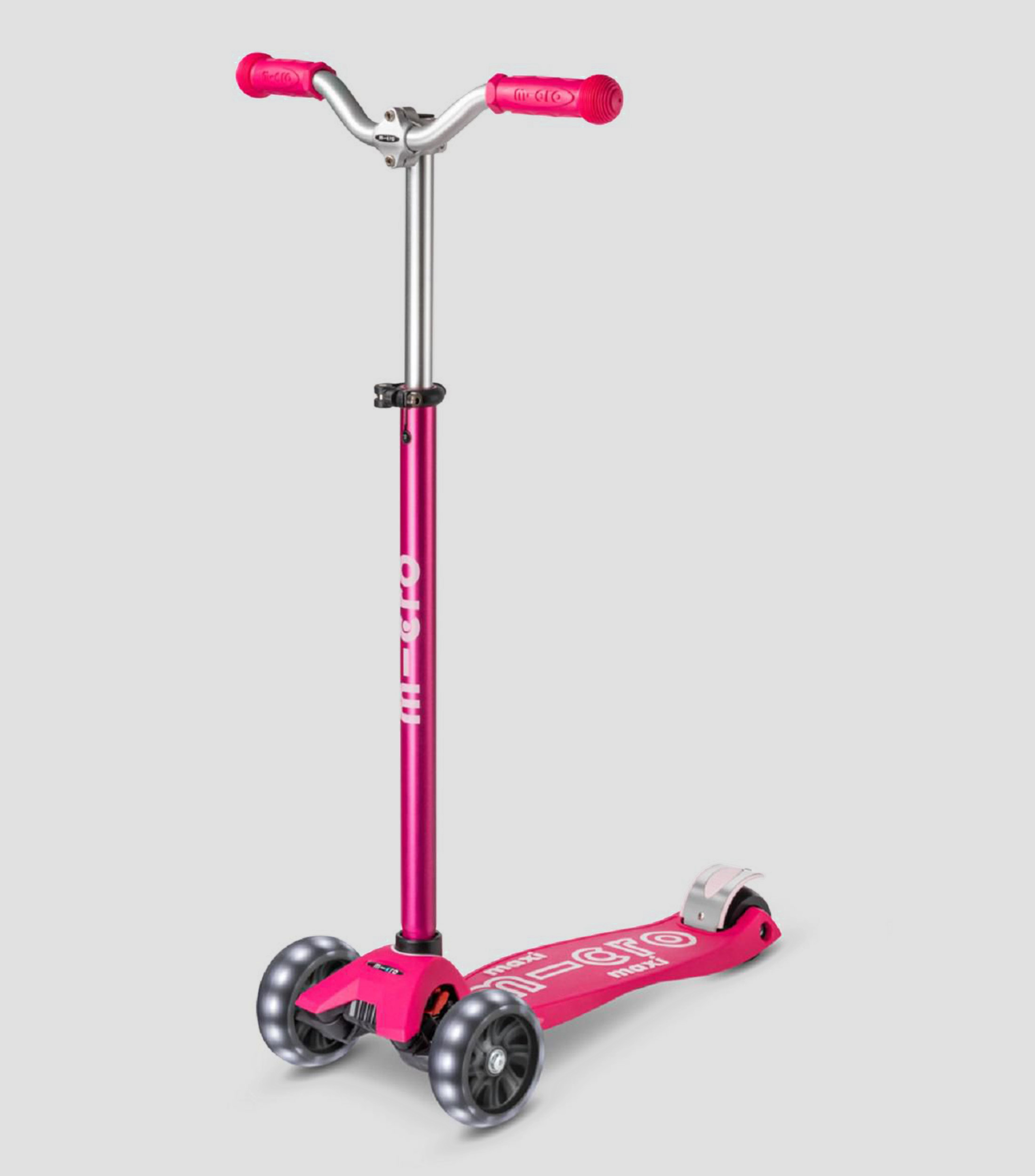 Scooter Maxi Micro Deluxe Pro Led Pink