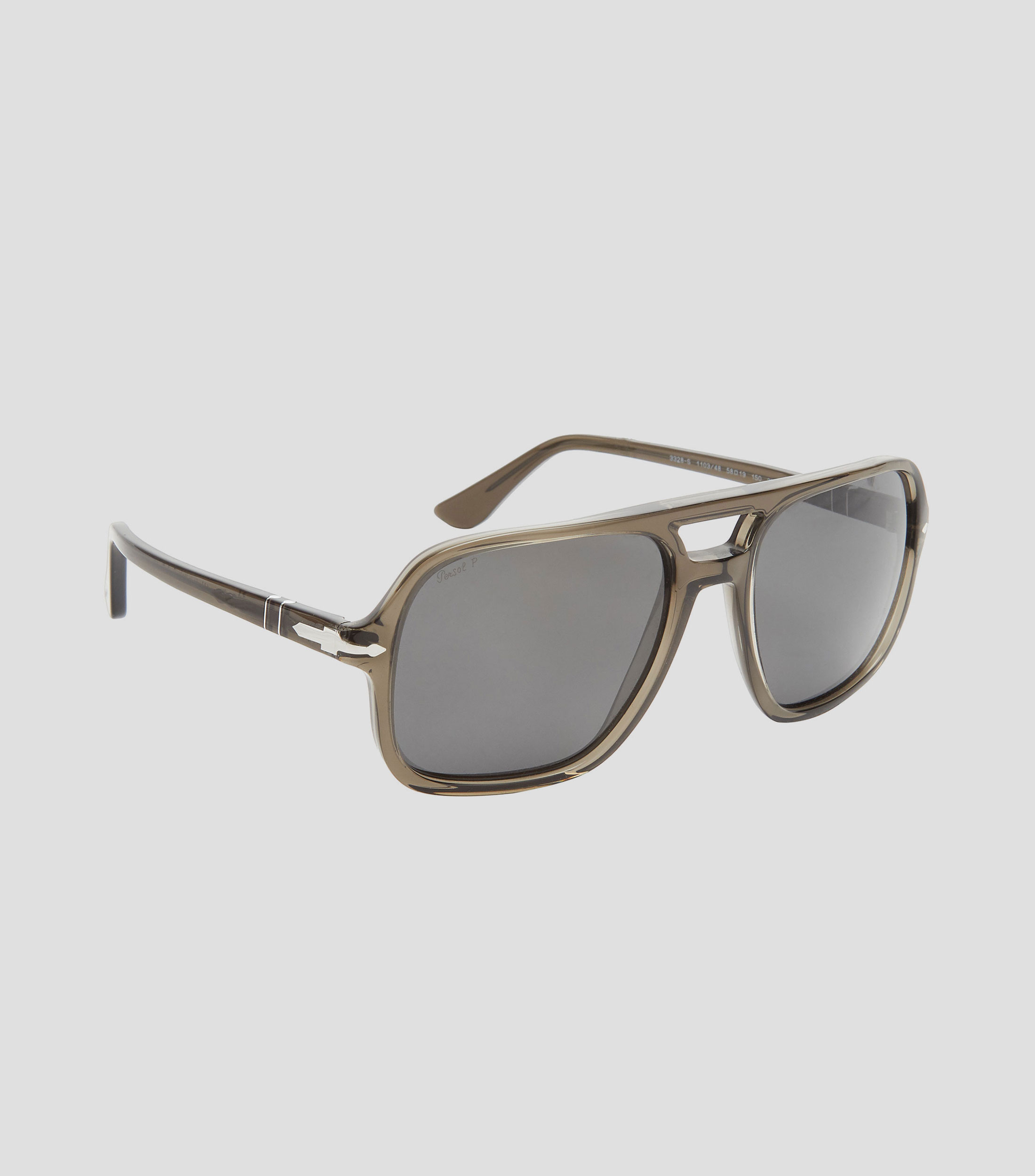 Lentes de sol aviador grises Hombre