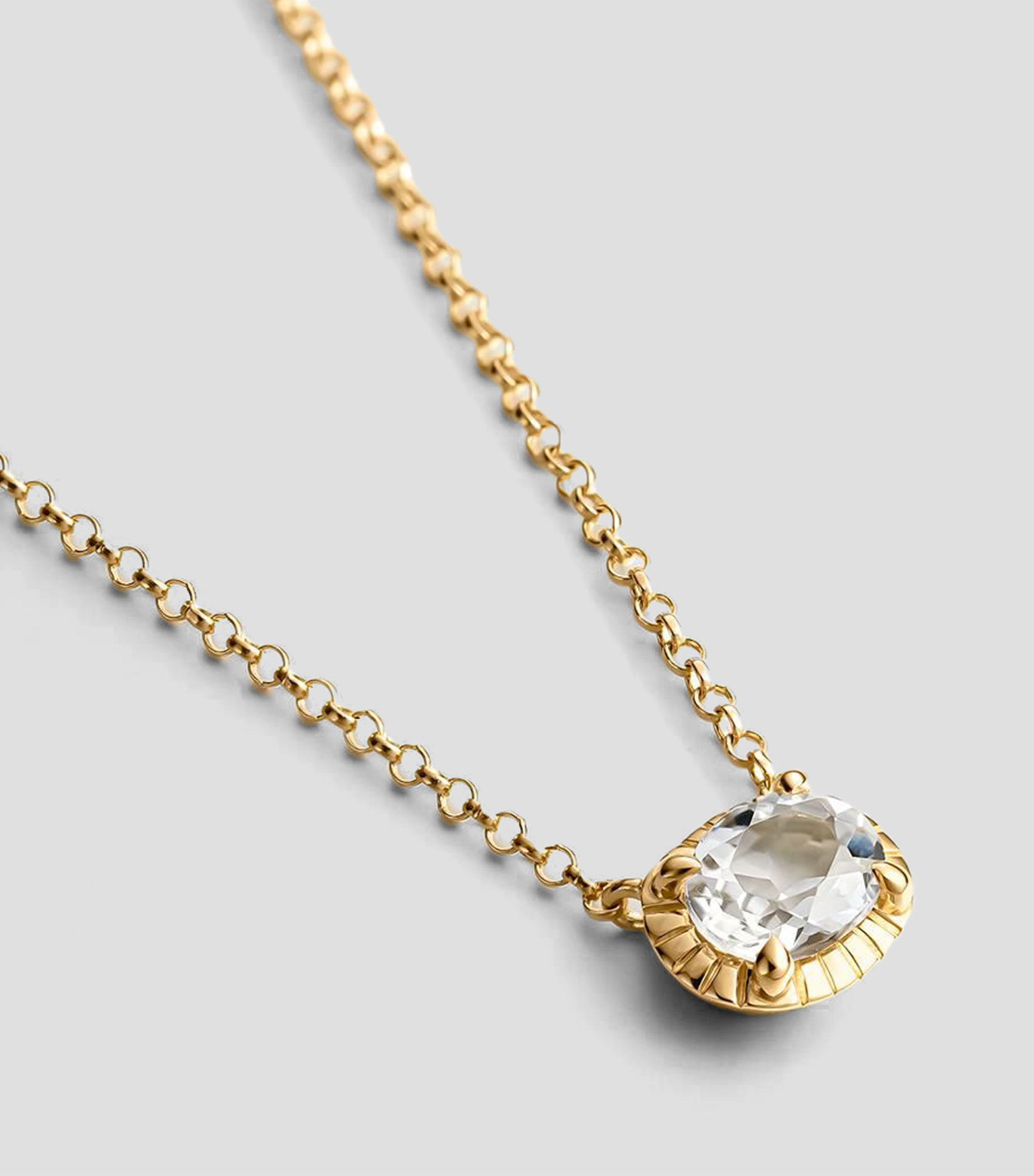 Collar en plata .925 con piedra Mujer