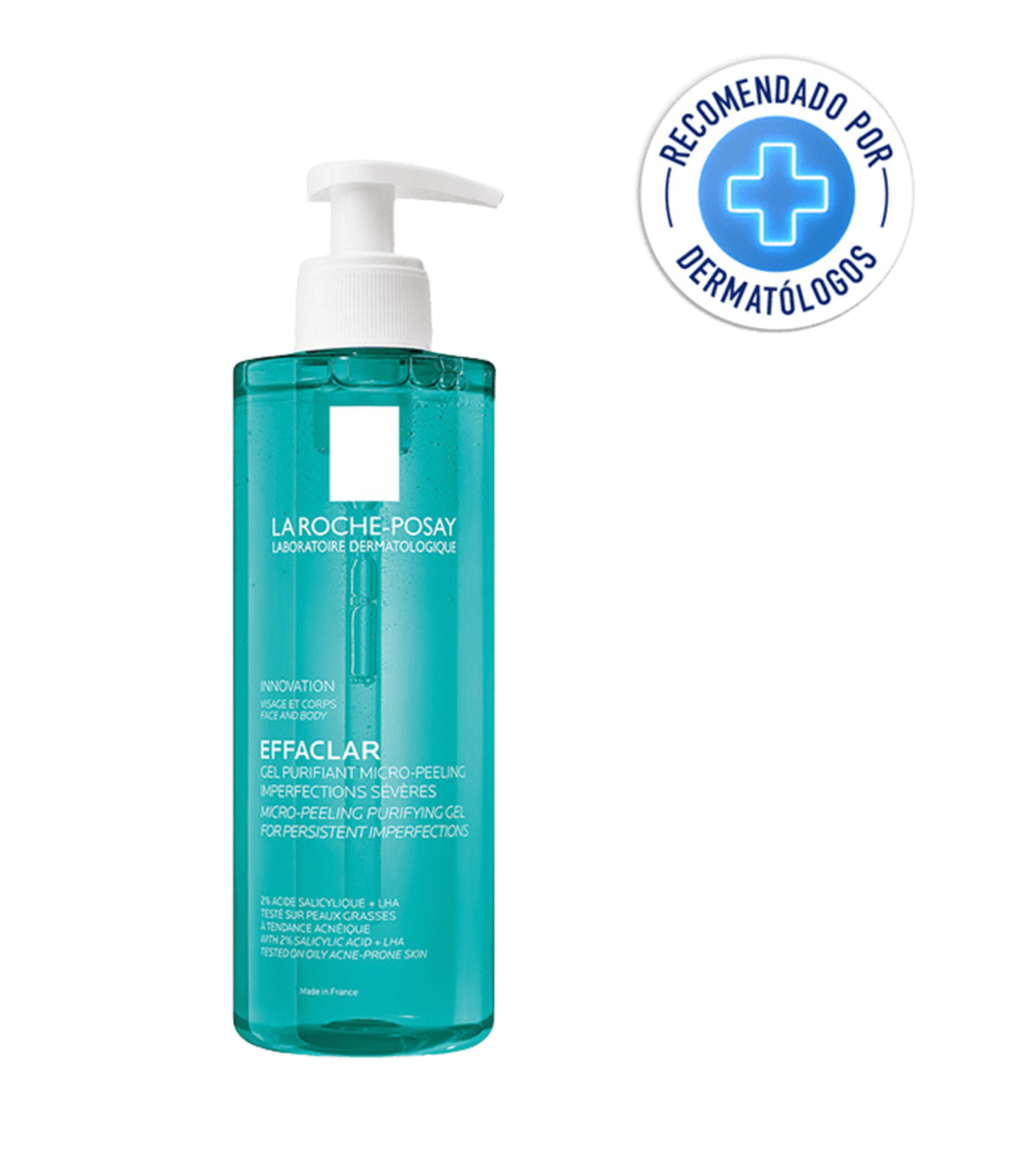 Limpiador facial Effaclar Gel Micro exfoliante, 400 ml