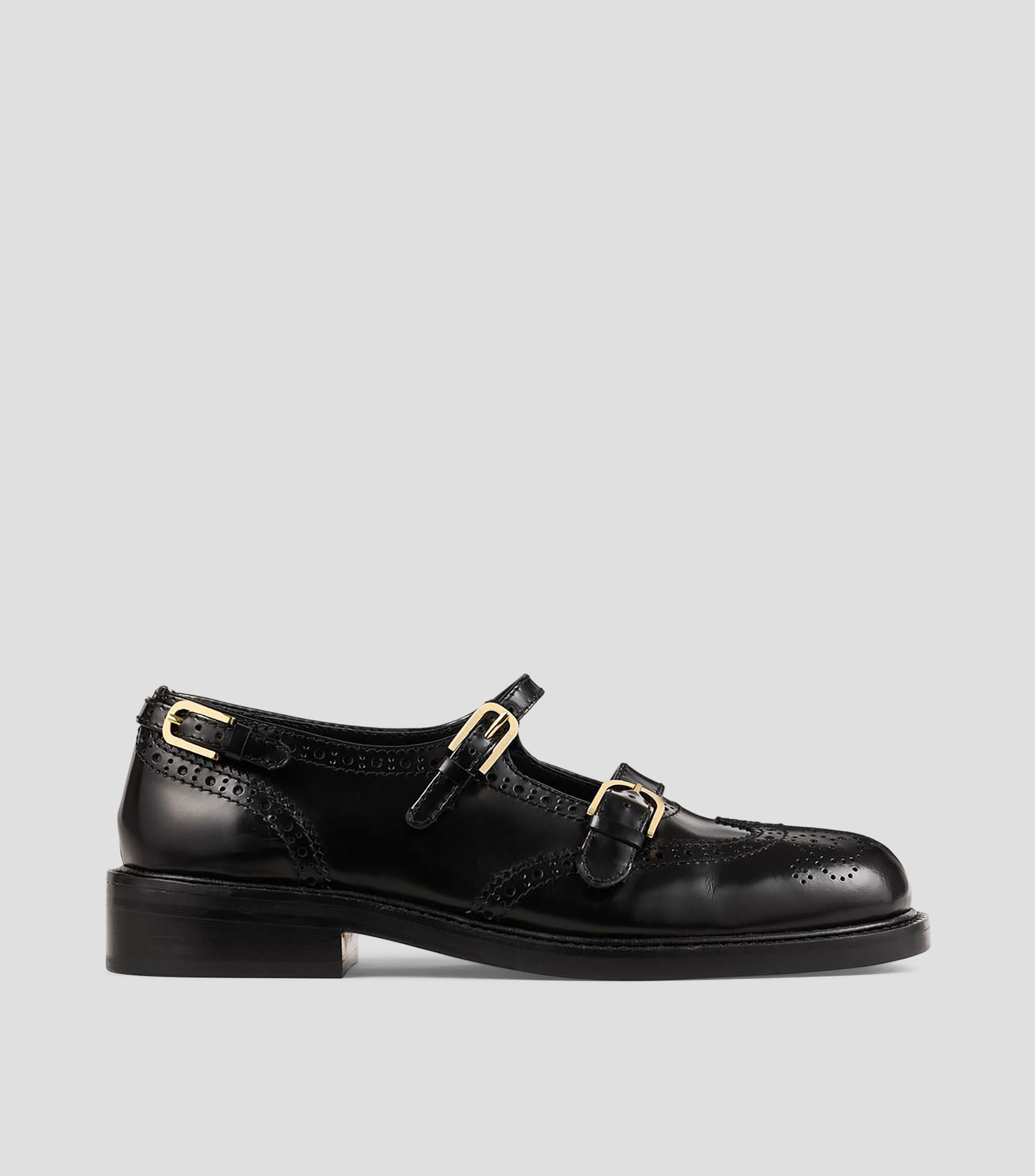 Zapatos casuales Kaeta en piel con tacon bajo cuadrado Mujer