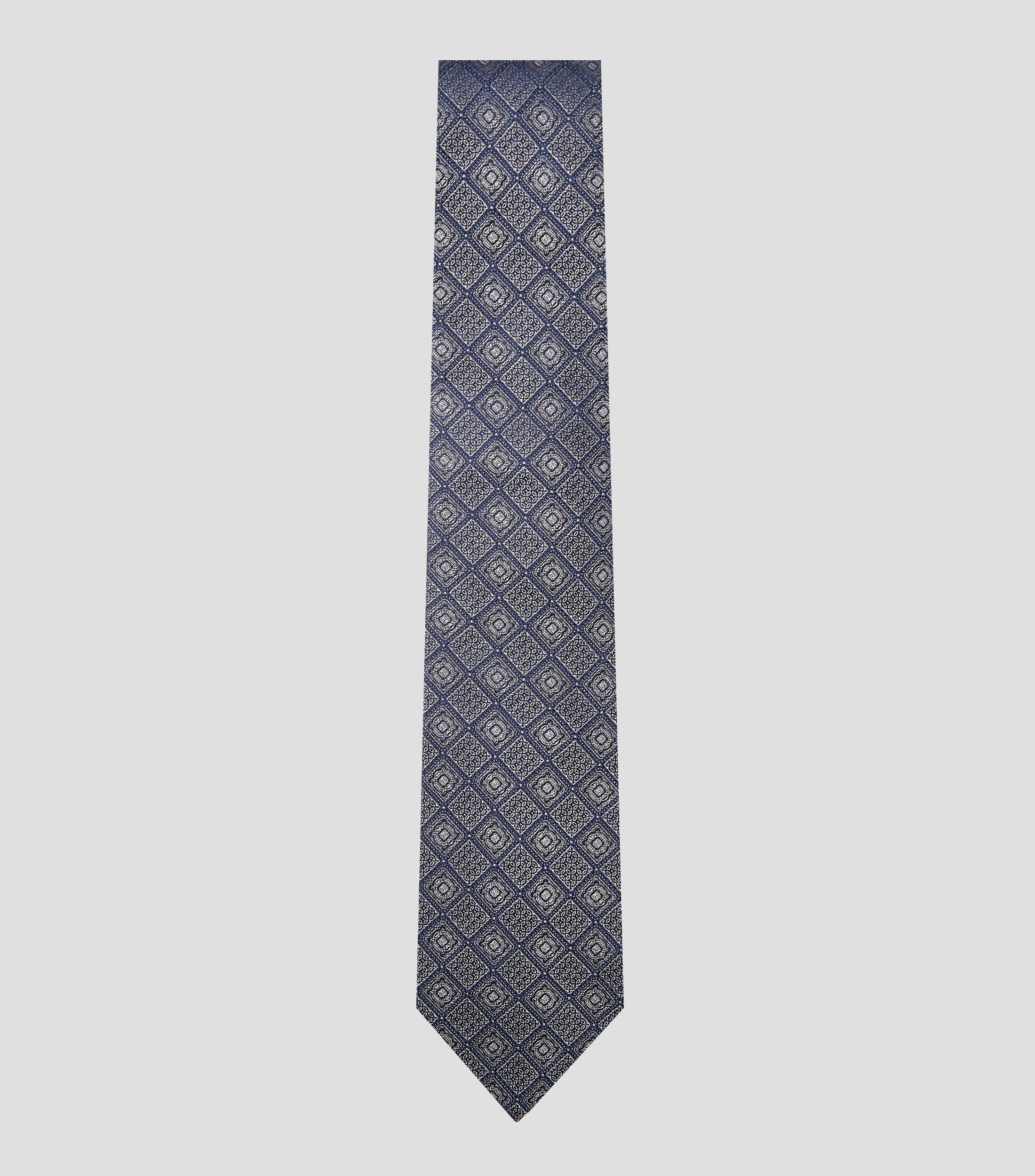 Corbata ancha con jacquard