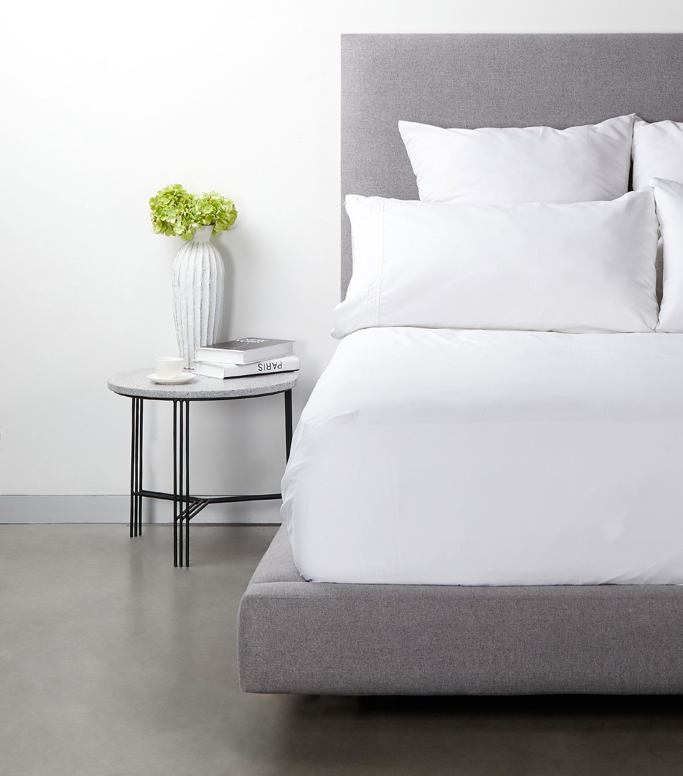Juego de Sábanas King Size en algodón Luxury Touch, Blanco