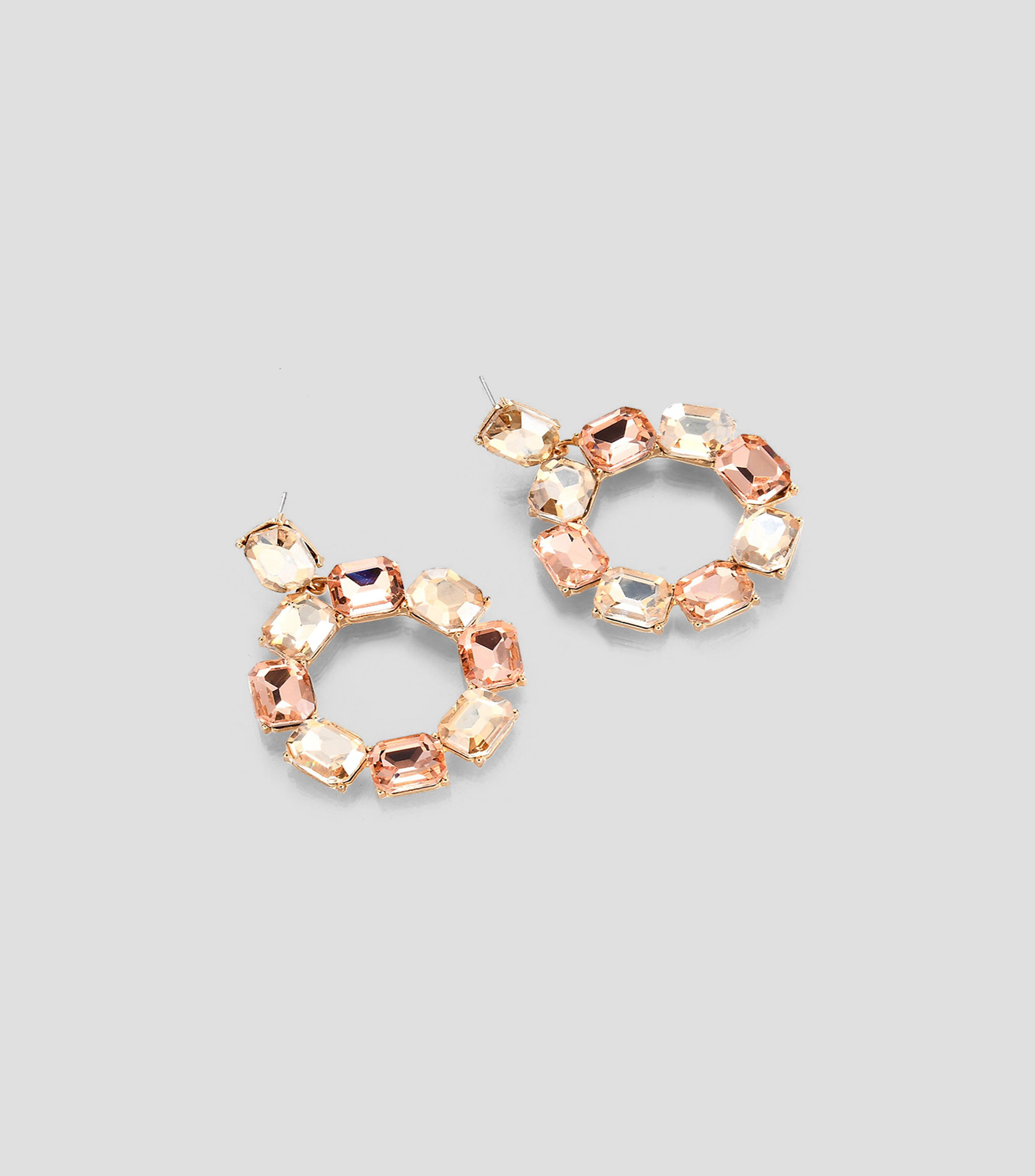 Aretes con cristales Mujer