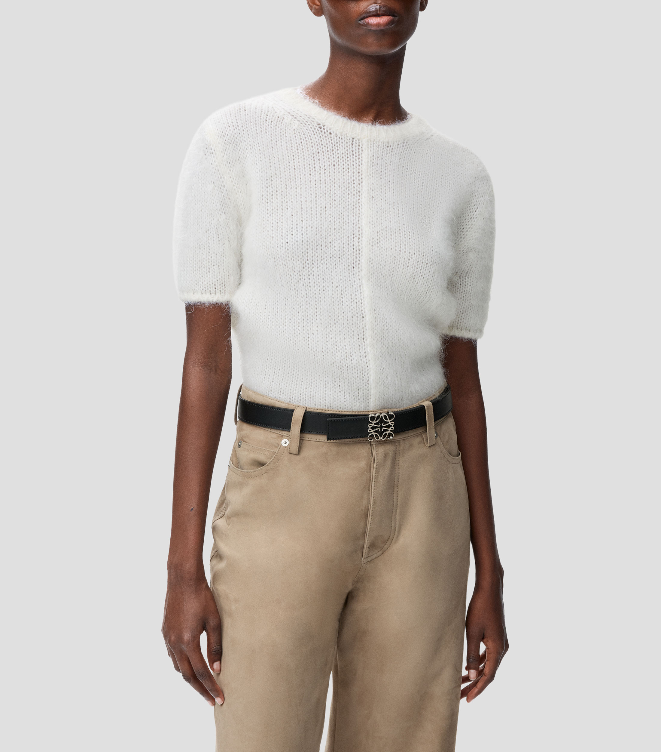 Cinturón reversible en piel casual Mujer