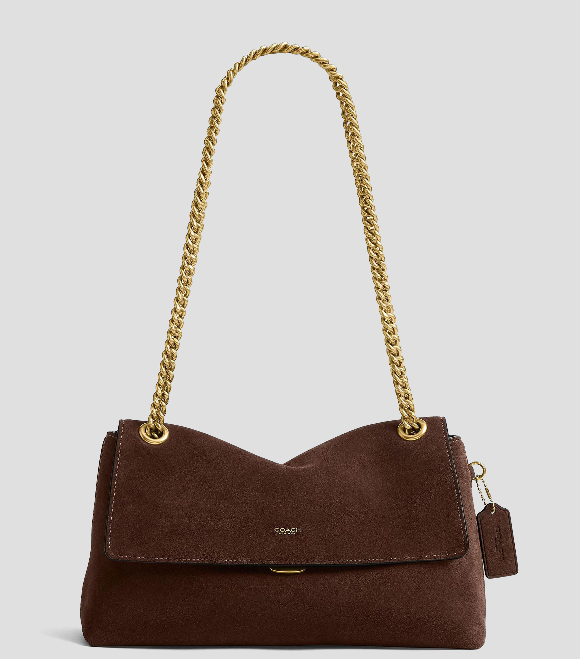 Bolsa shoulder de ante Chelsea 30 lisa Mujer