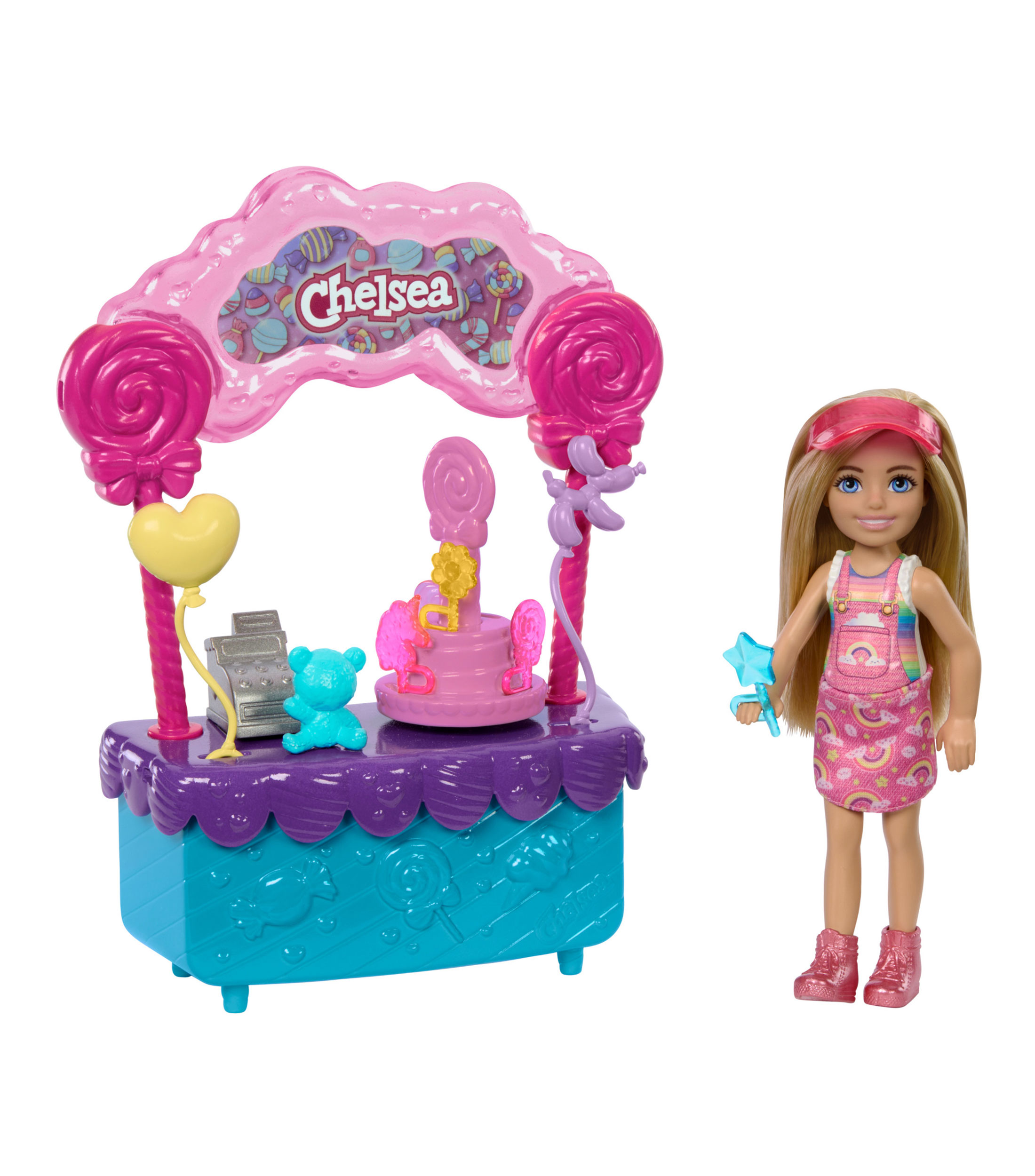 Barbie Set Juego Stacie al Rescate Estación Dulces Chelsea