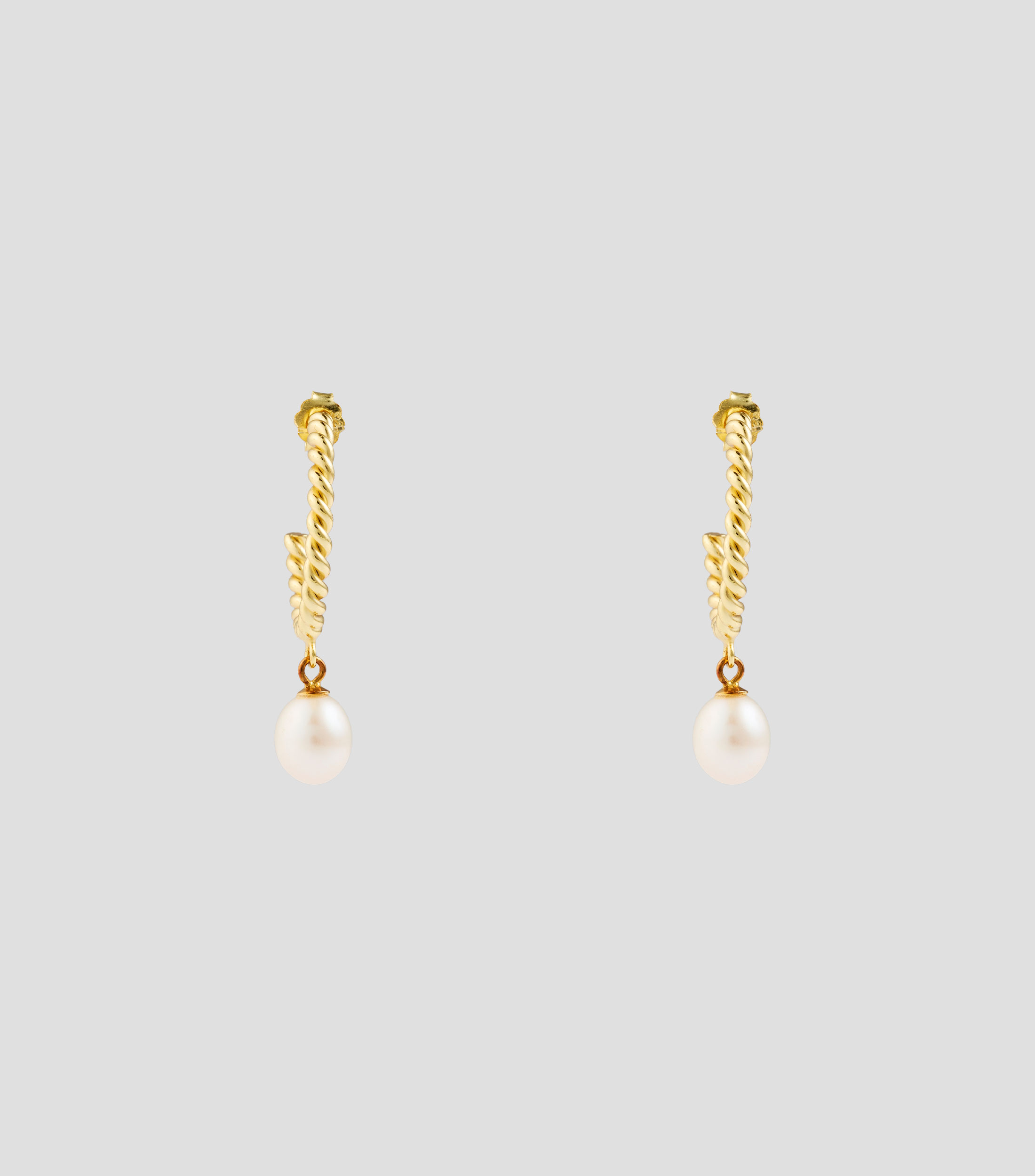 Aretes en plata .925 con perla Mujer