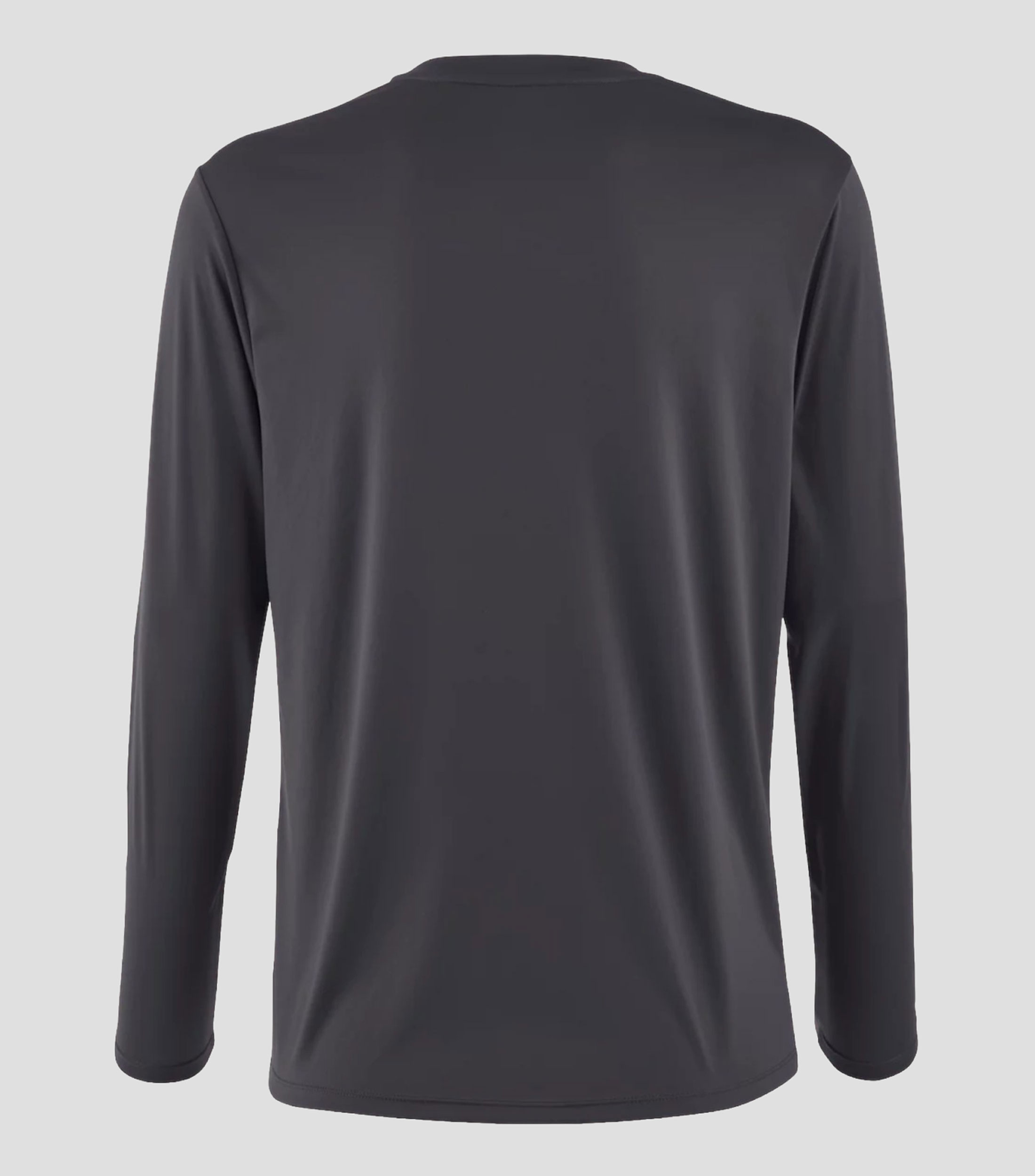 Playera para correr cuello redondo manga larga lisa Hombre