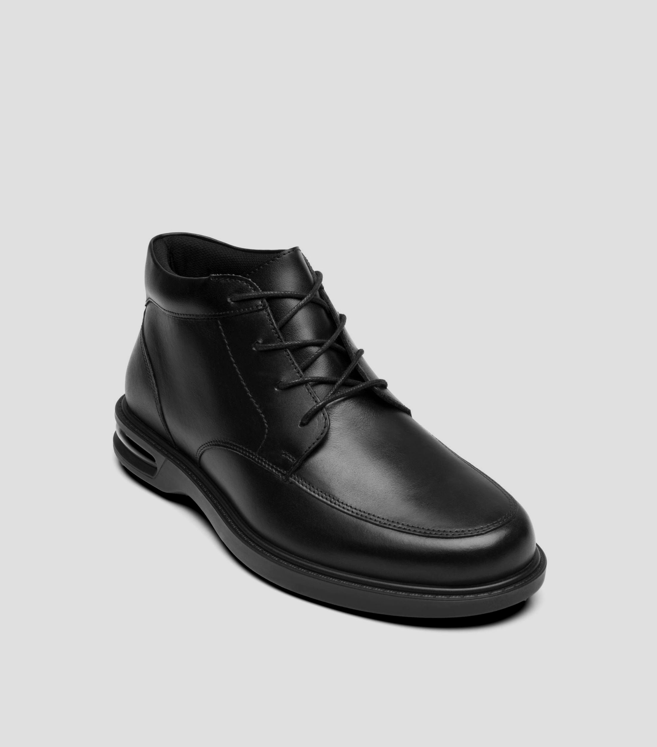 Botines casuales Anderson en piel genuina con plataforma Hombre