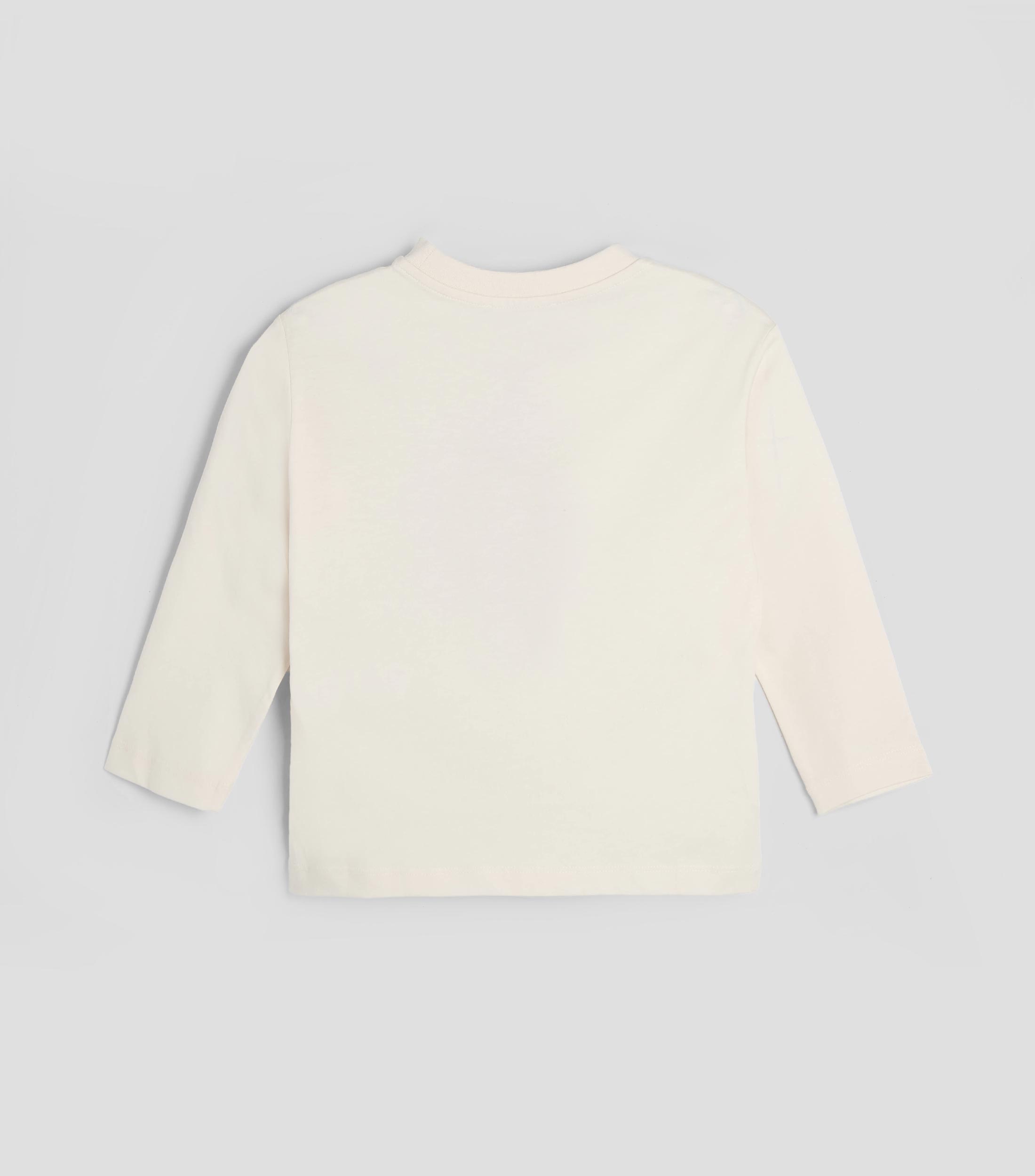 Playera cuello redondo manga larga estampada Niño