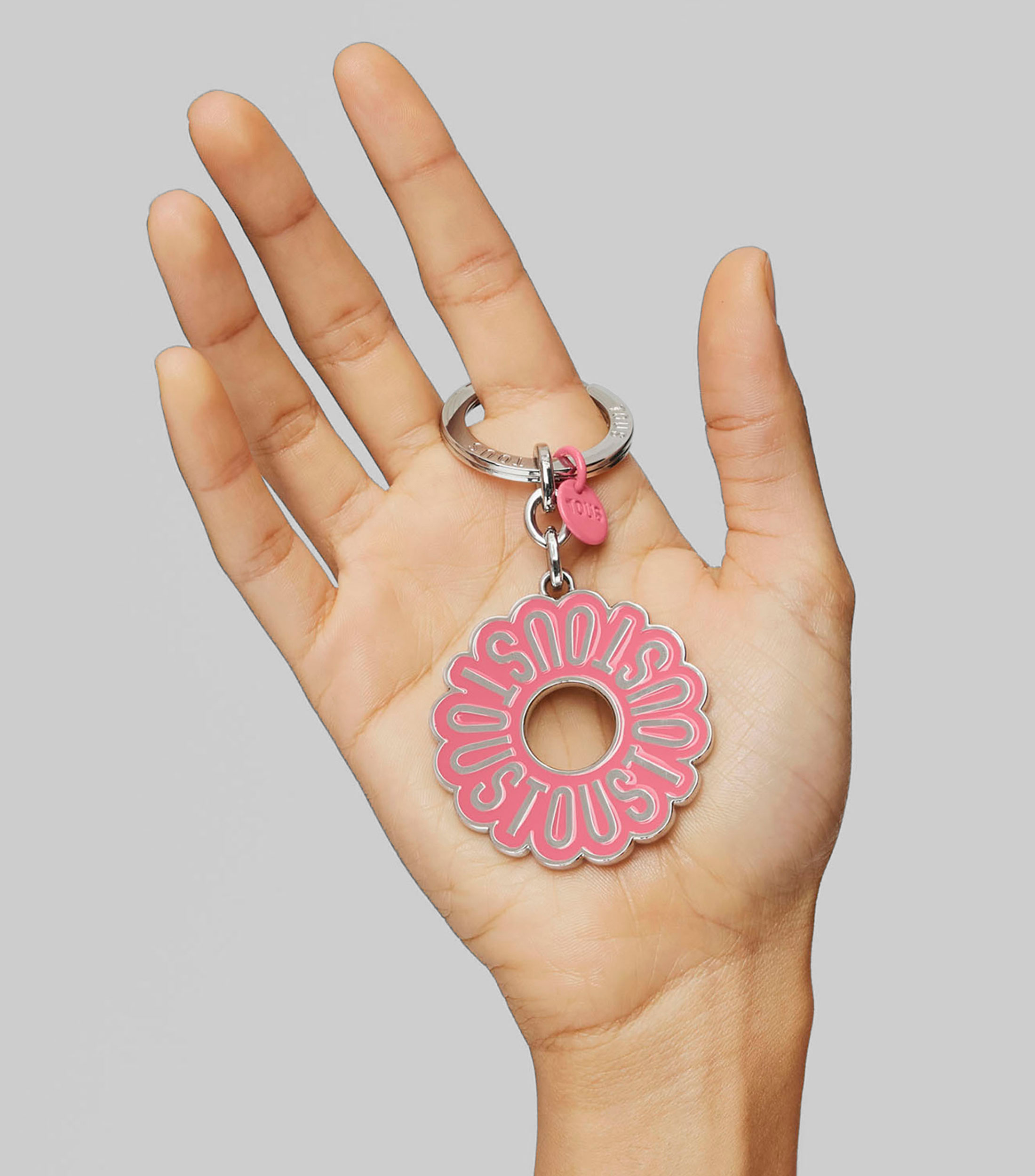 Llavero Circle rosa con logo Mujer
