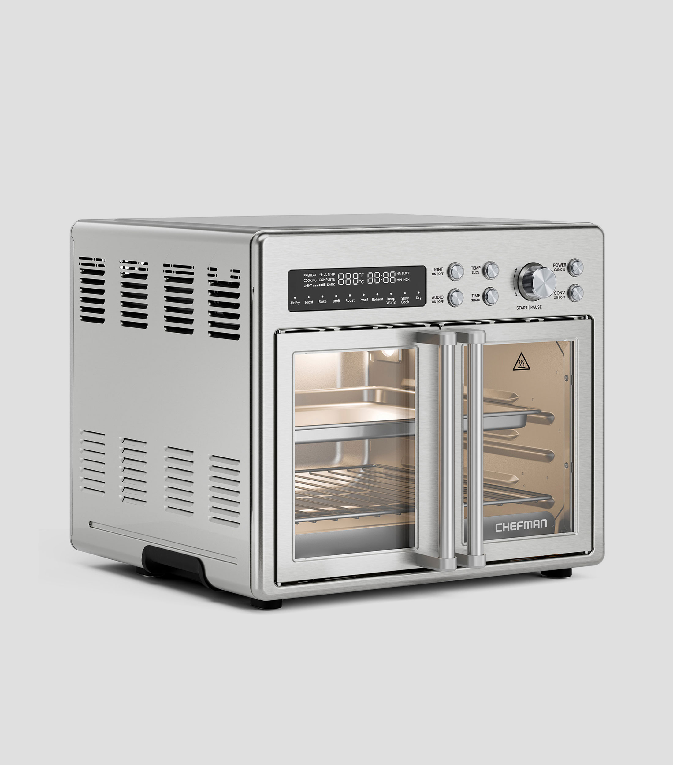 Horno Freidora Eléctrico 35" en acero inoxidable