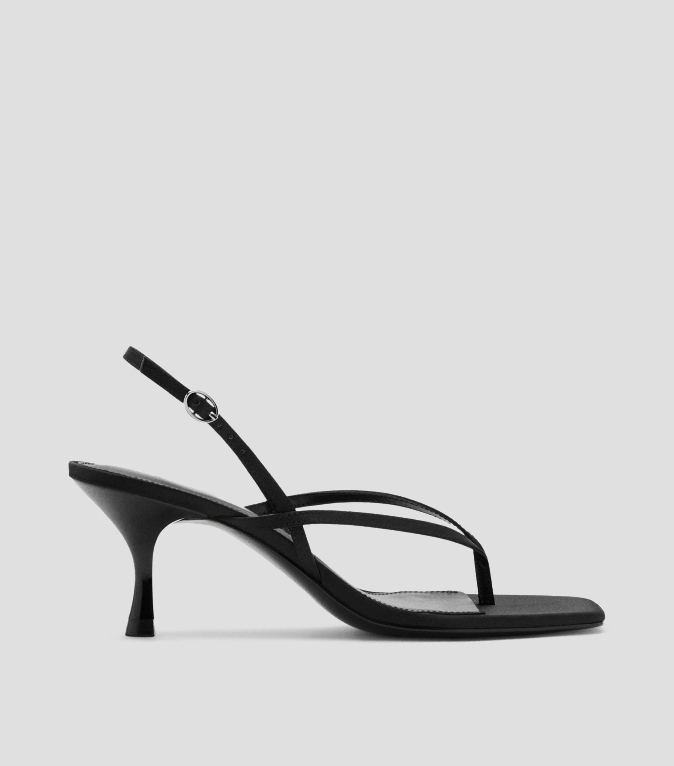 Sandalias Slingback con tacón delgado de 7 cm Mujer