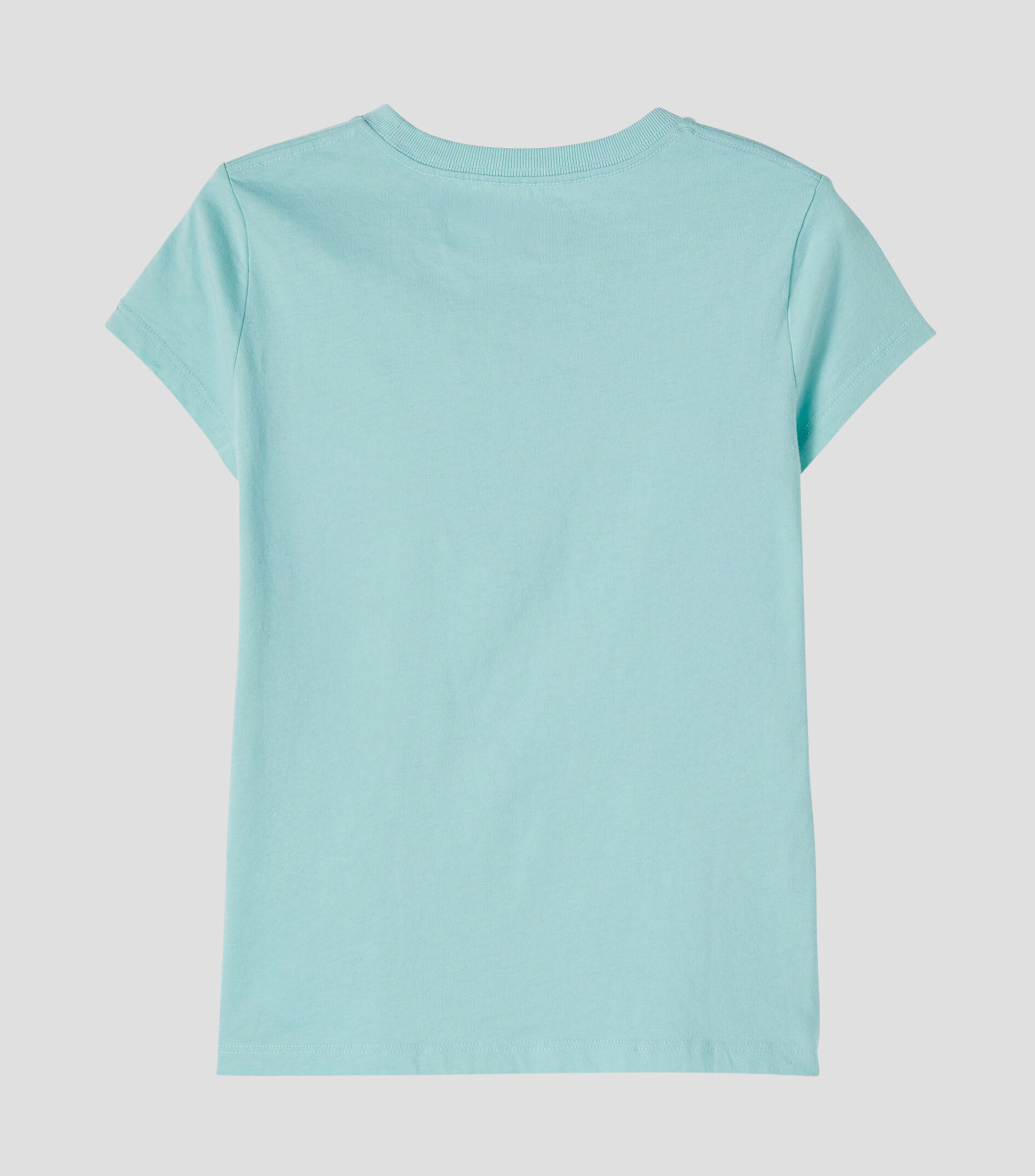 Playera cuello redondo manga corta estampada Niña