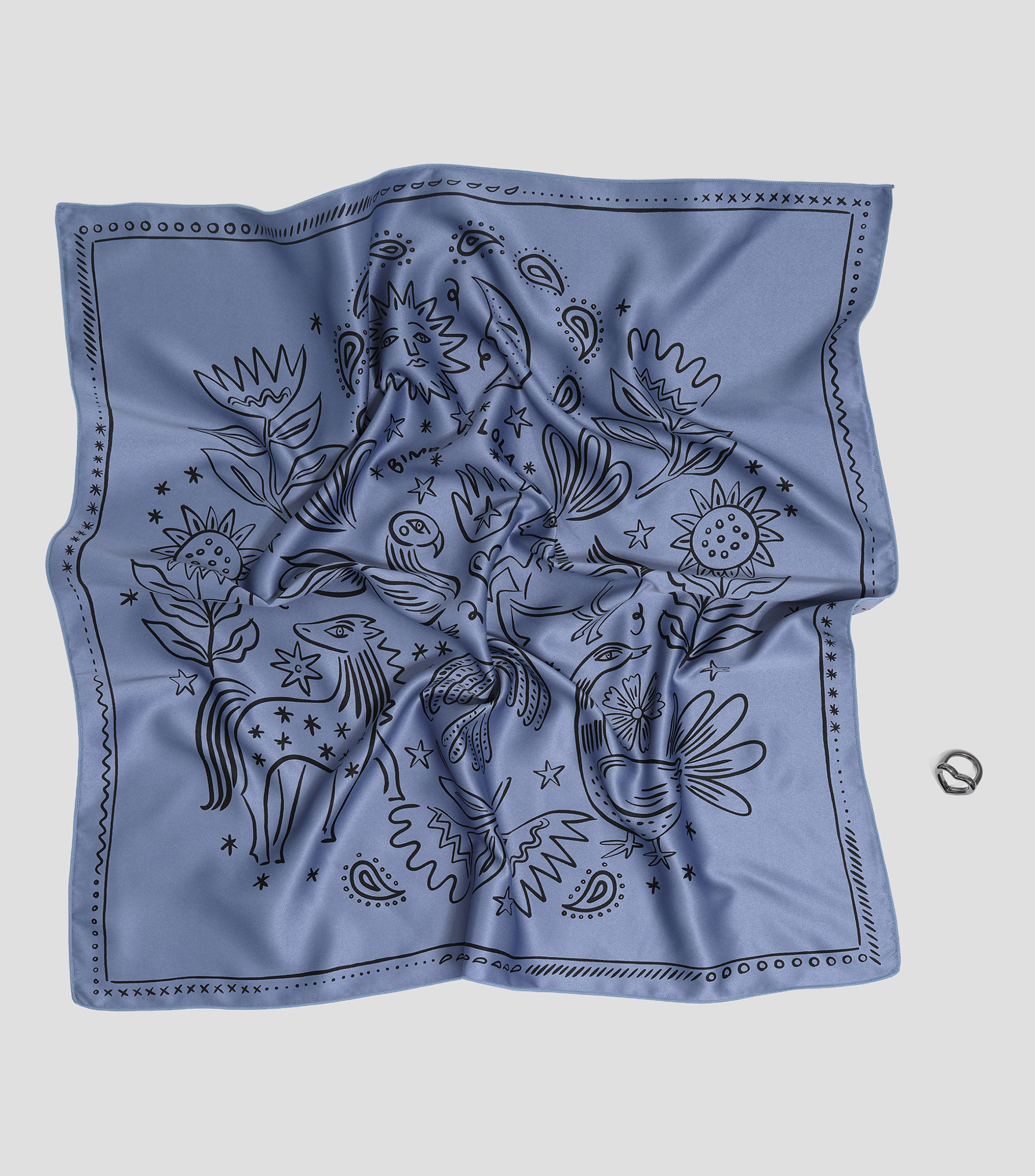Charm para bolsa en forma de panuelo esoterico Mujer