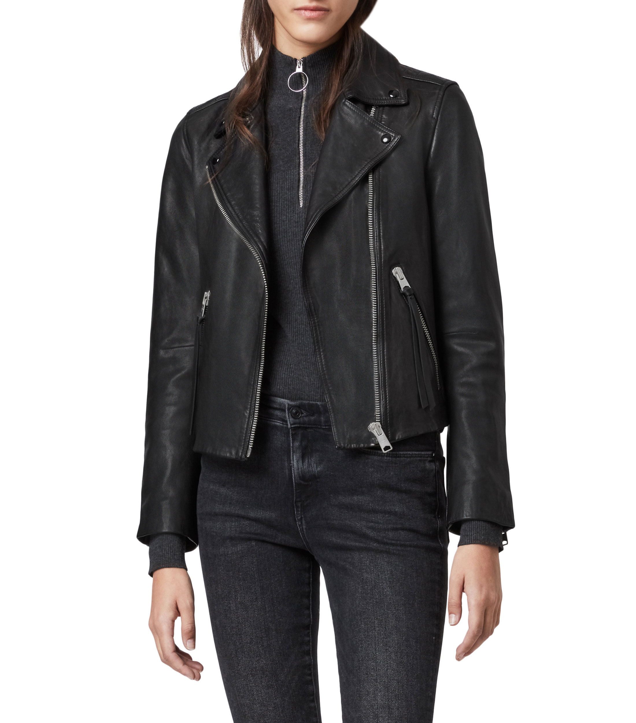 Allsaints Chamarra Biker de piel Mujer El Palacio de Hierro