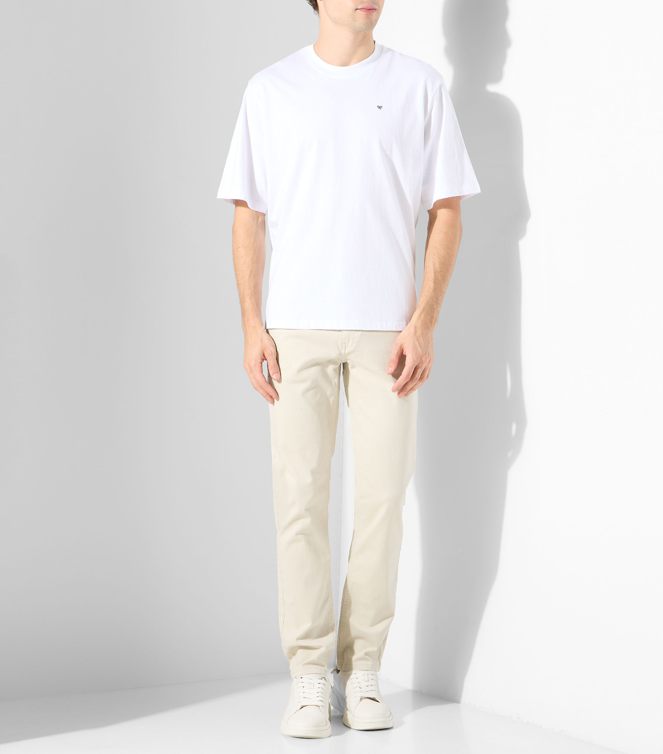 Playera cuello redondo manga corta lisa Hombre