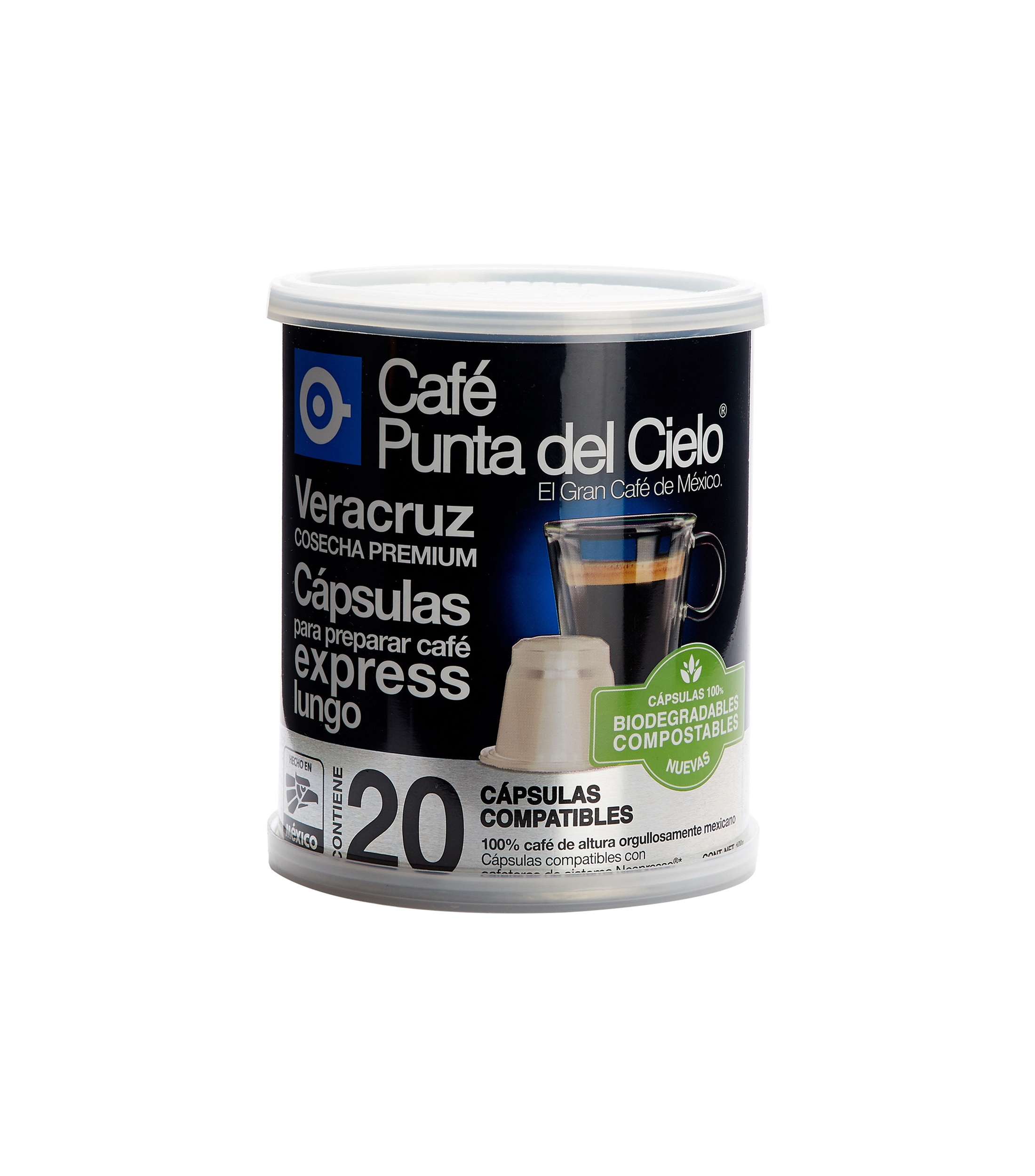 Punta del Cielo Café Express Región Veracruz, 20 Cápsulas