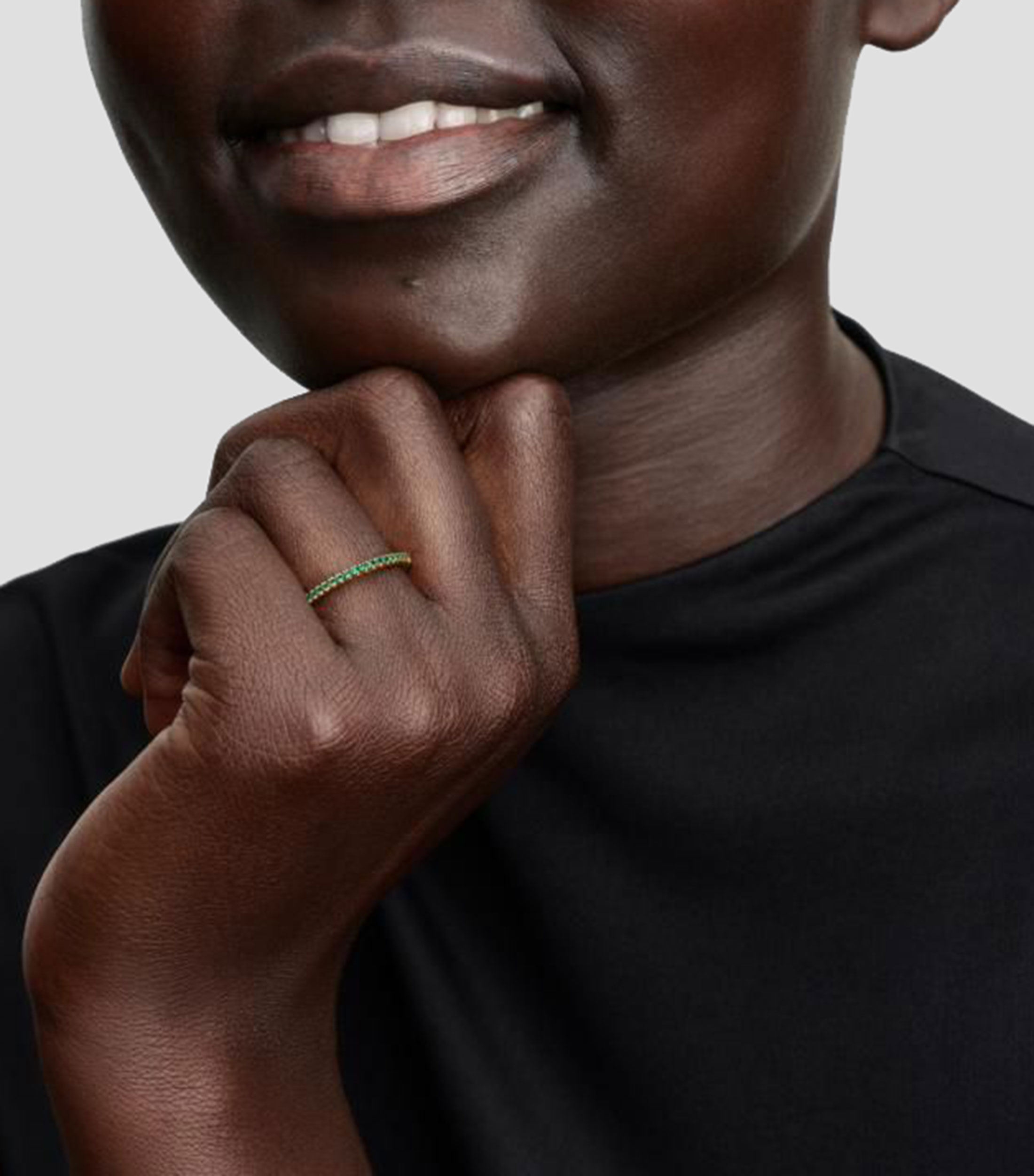 Anillo en Plata con cristales Mujer