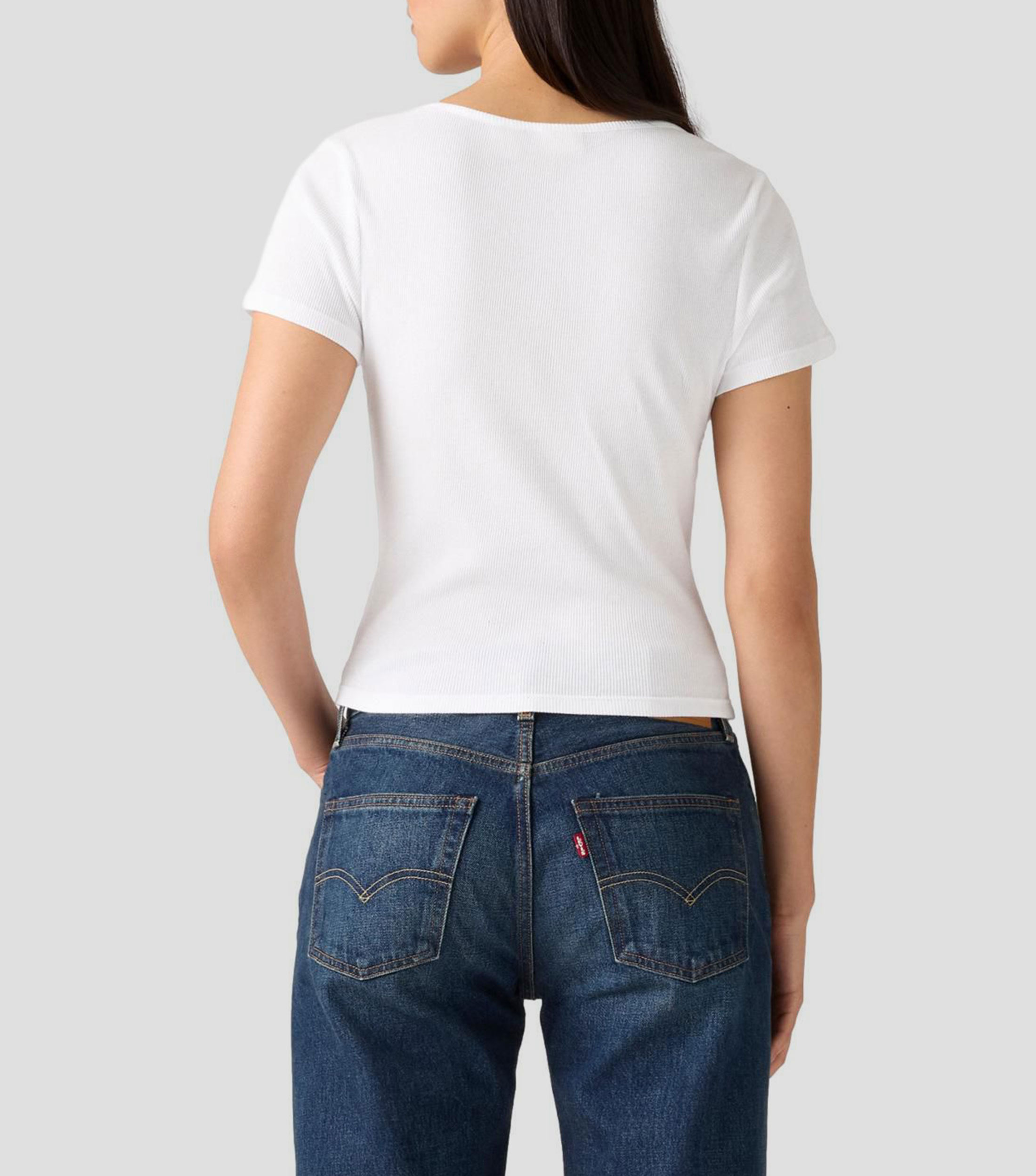 Playera de algodón manga corta Mujer
