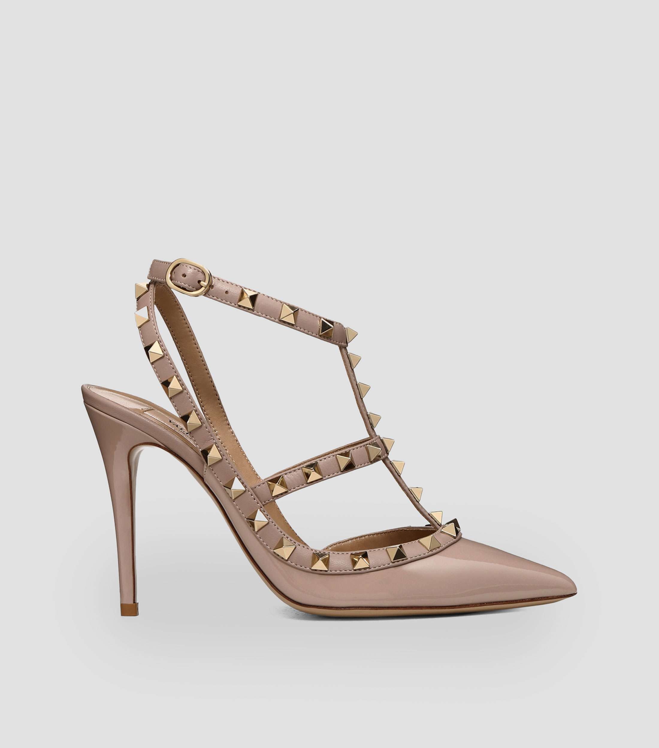 Zapatillas Rockstud con tacón alto de aguja Mujer
