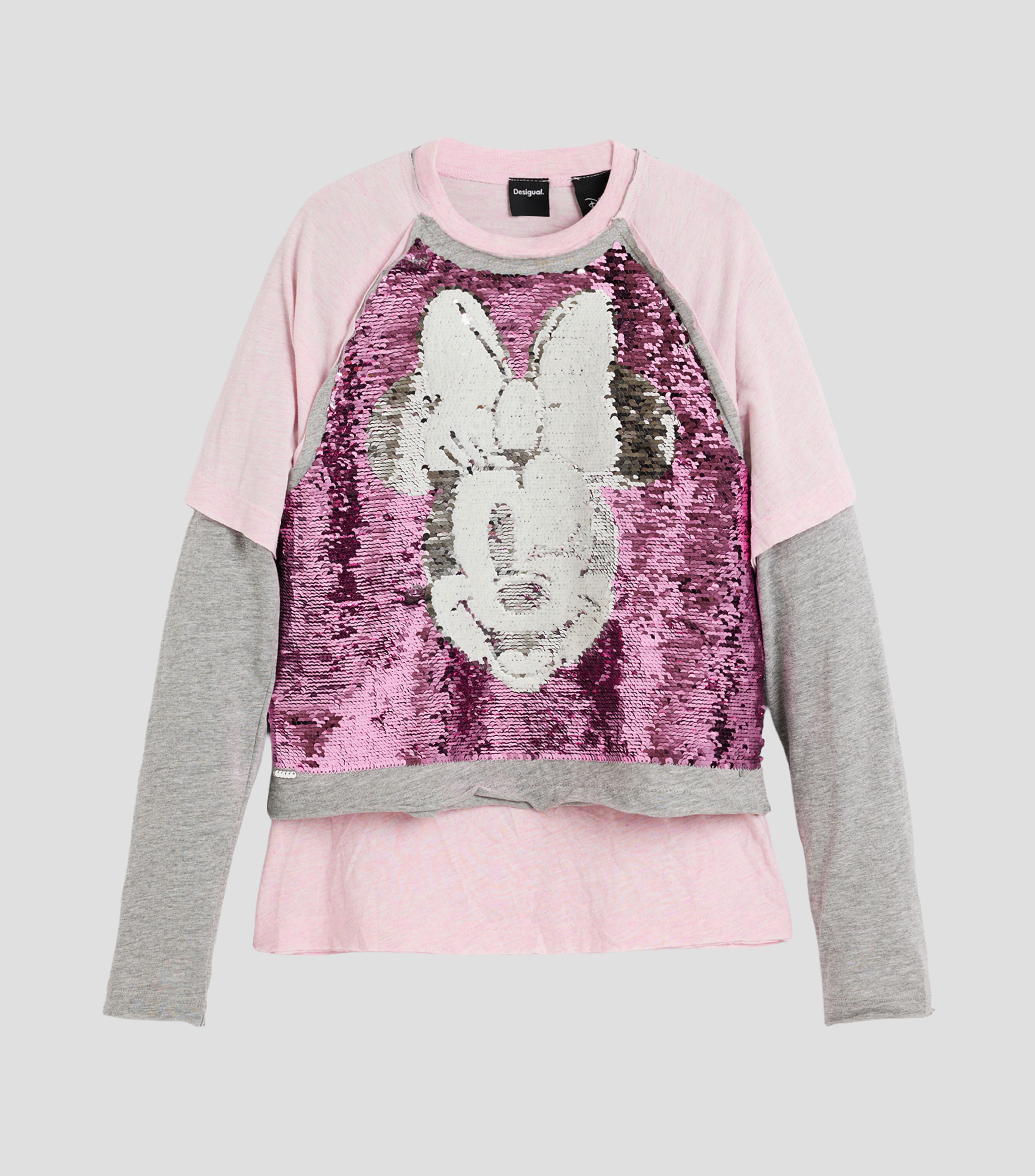 Playera cuello redondo manga larga fantasía Niña