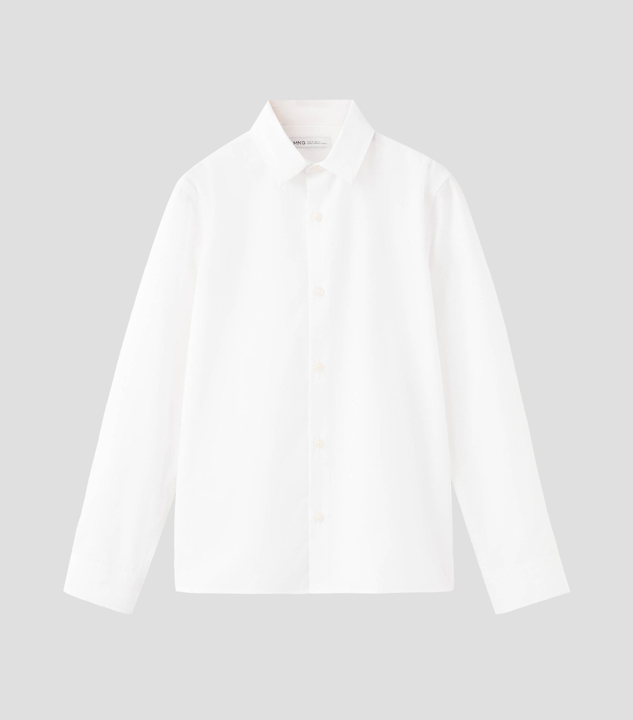 Camisa lisa manga larga Niño
