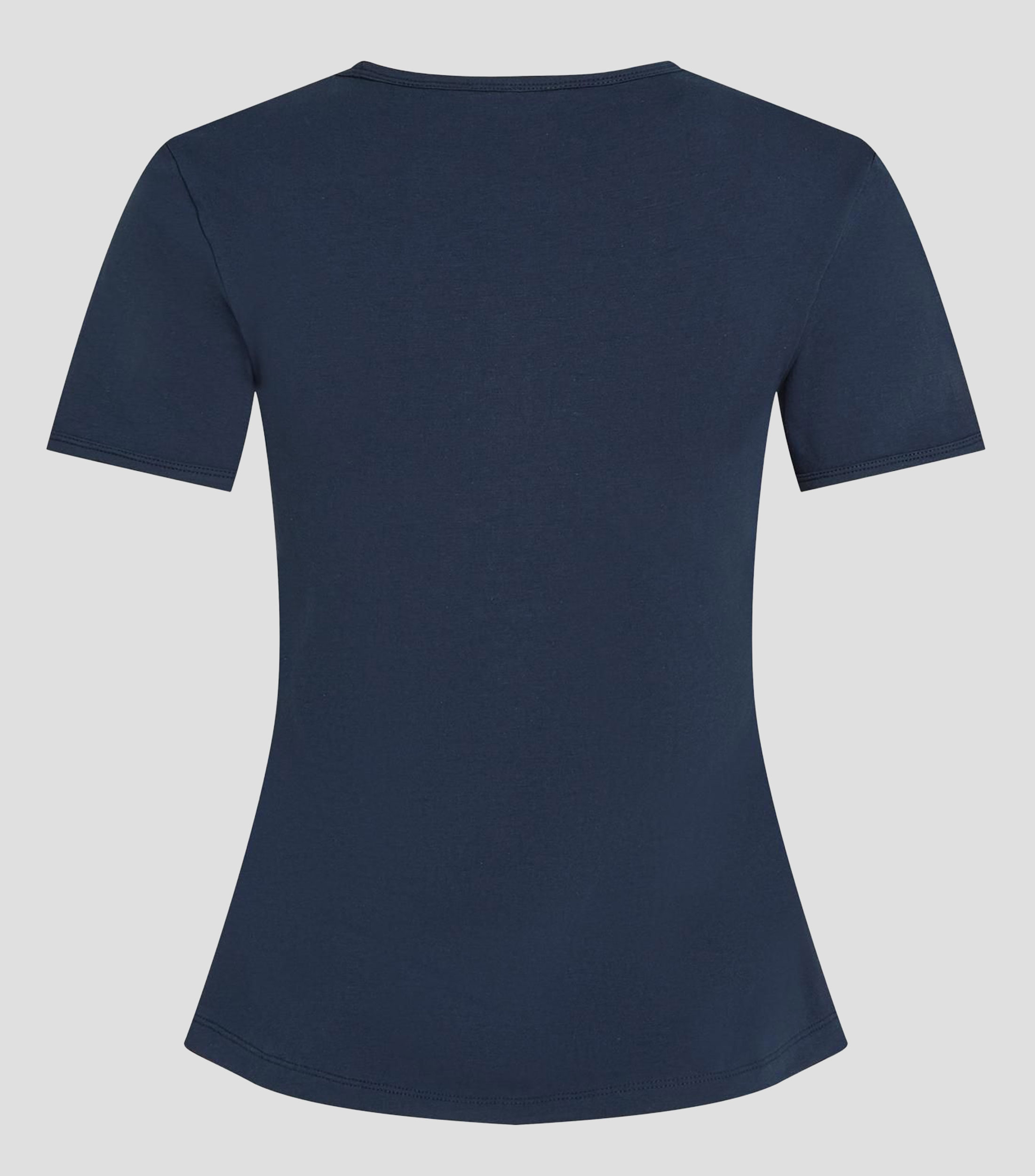 Playera cuello redondo manga corta con estampado Mujer