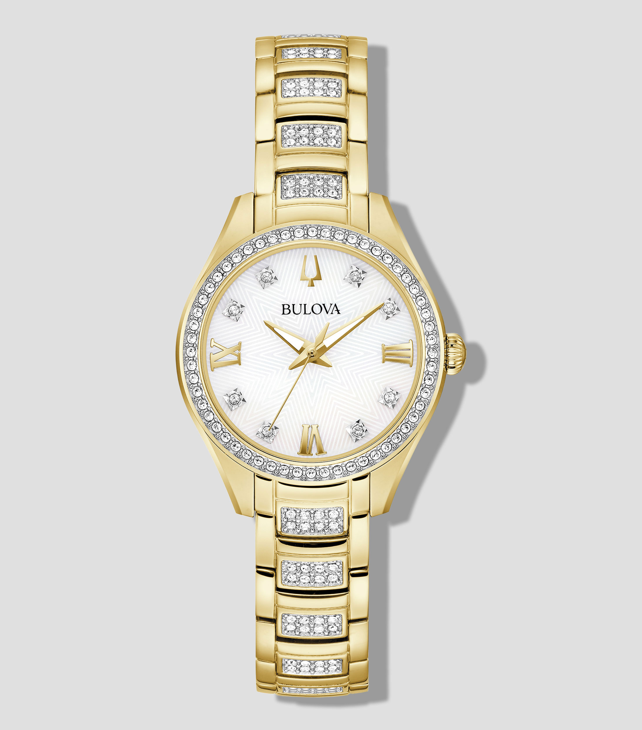 Reloj para mujer Cristales casual blanco con cristales