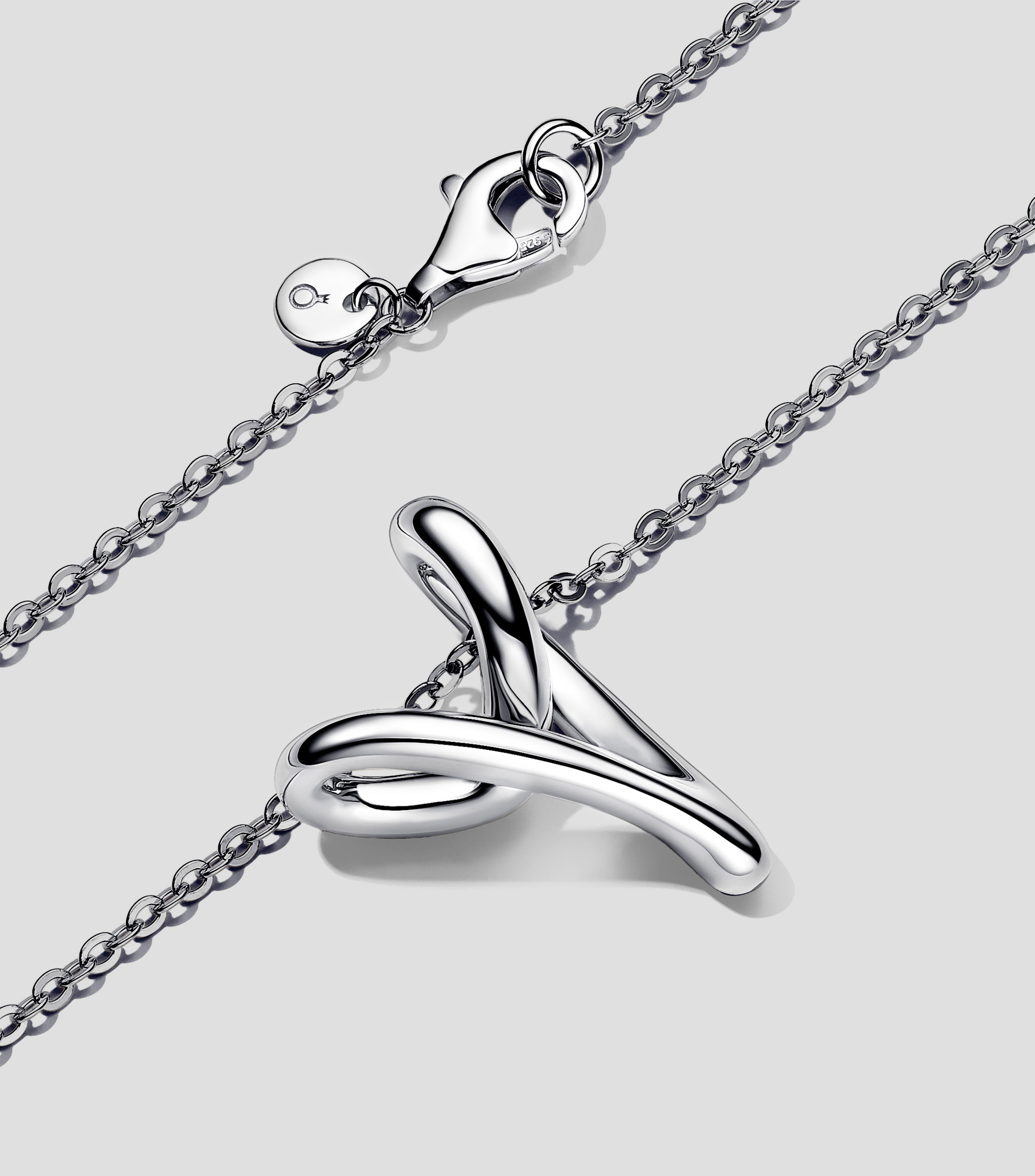 Collar en Plata .925 Corazón Forma Orgánica Mujer