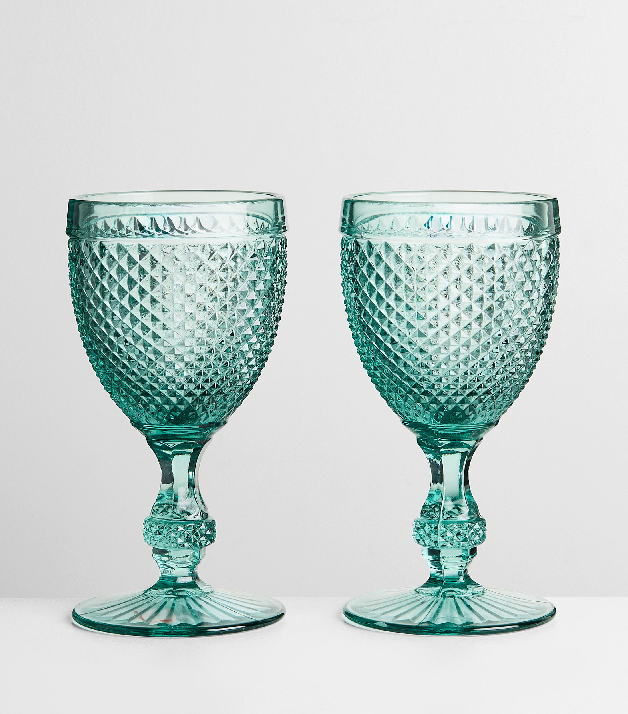 Set 4 copas de agua Bicos menta