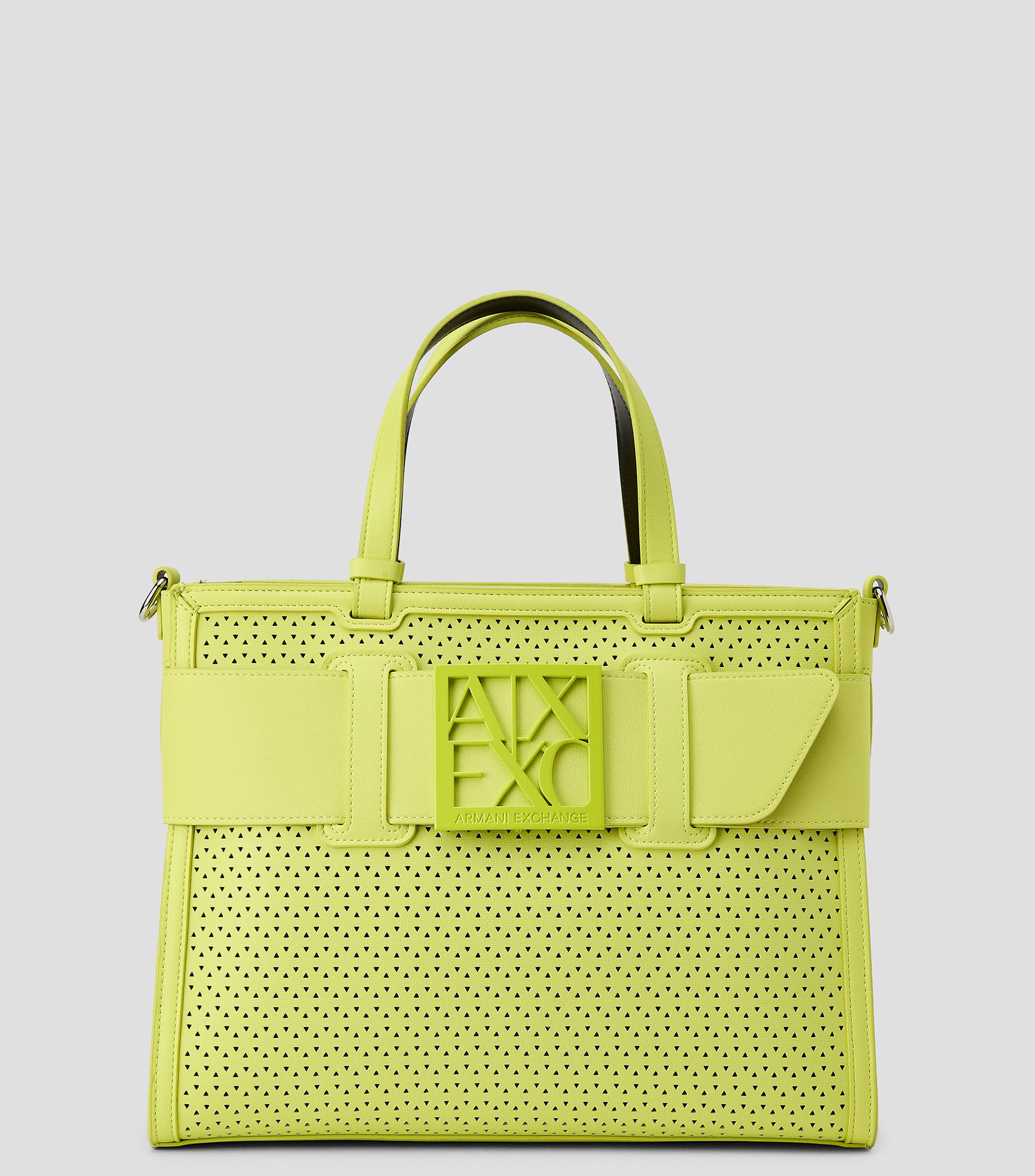 Bolsa tote shopping verde lisa Mujer