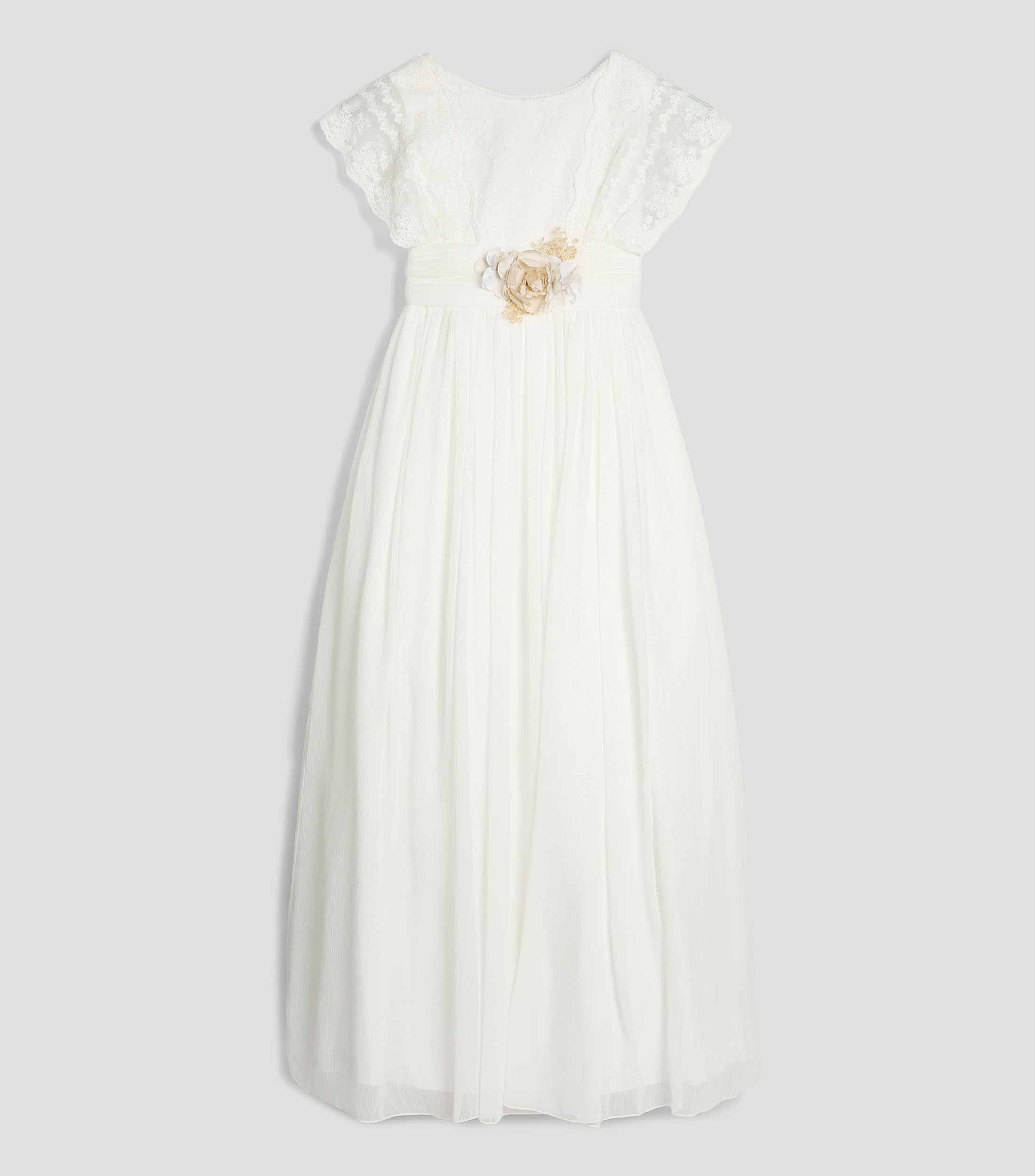 Vestido Comunión largo Liso Niña