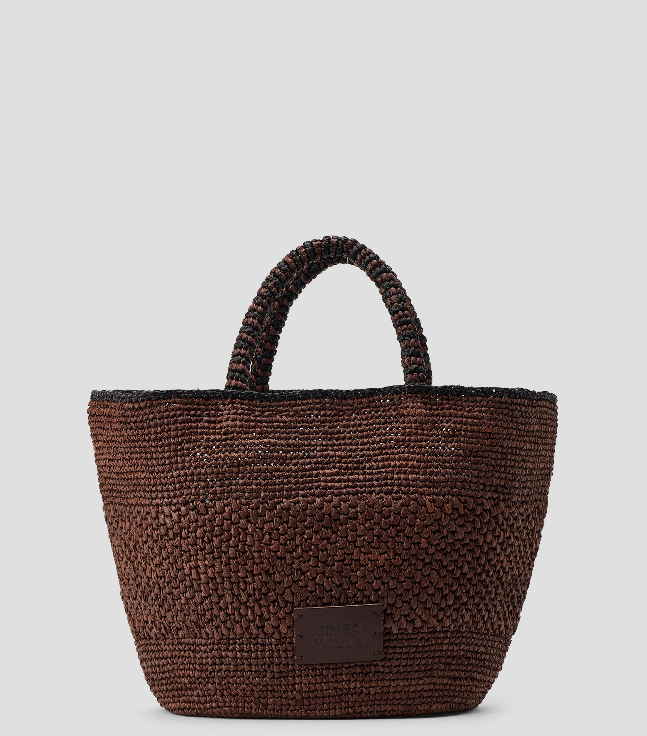 Bolsa tote trenzada sólido Mujer