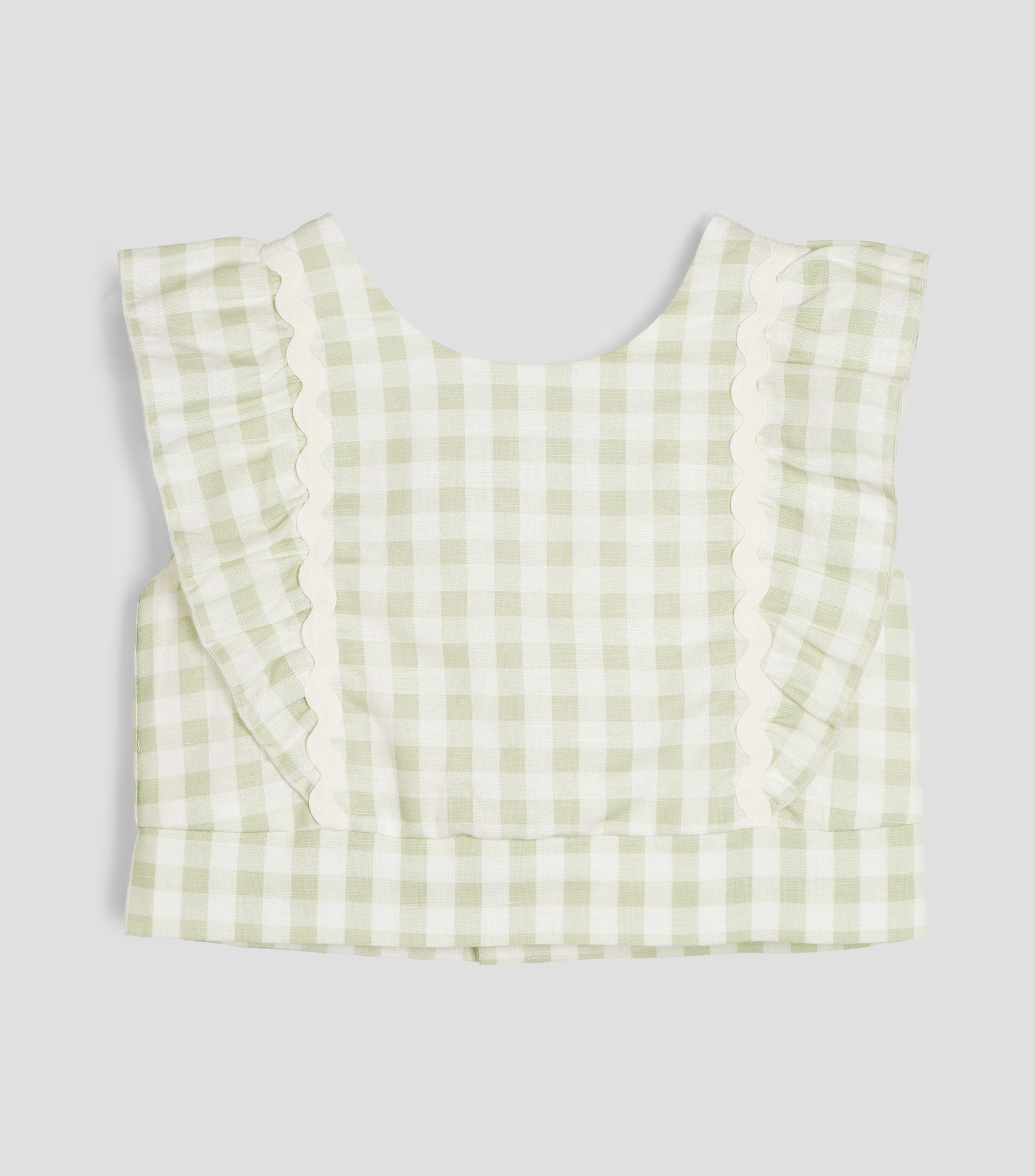 Blusa a cuadros sin mangas Niña
