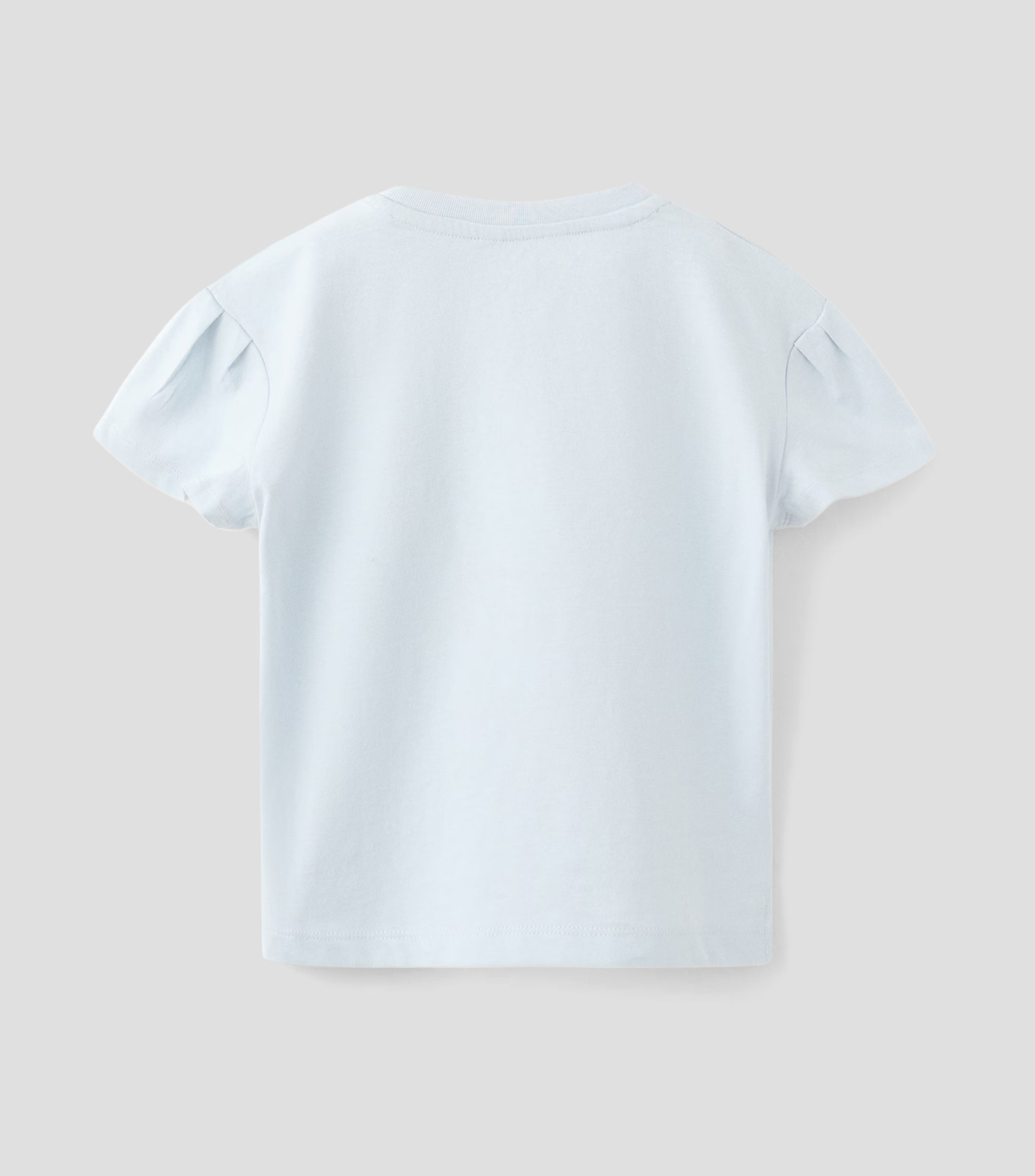 Playera cuello redondo manga corta estampada Niña
