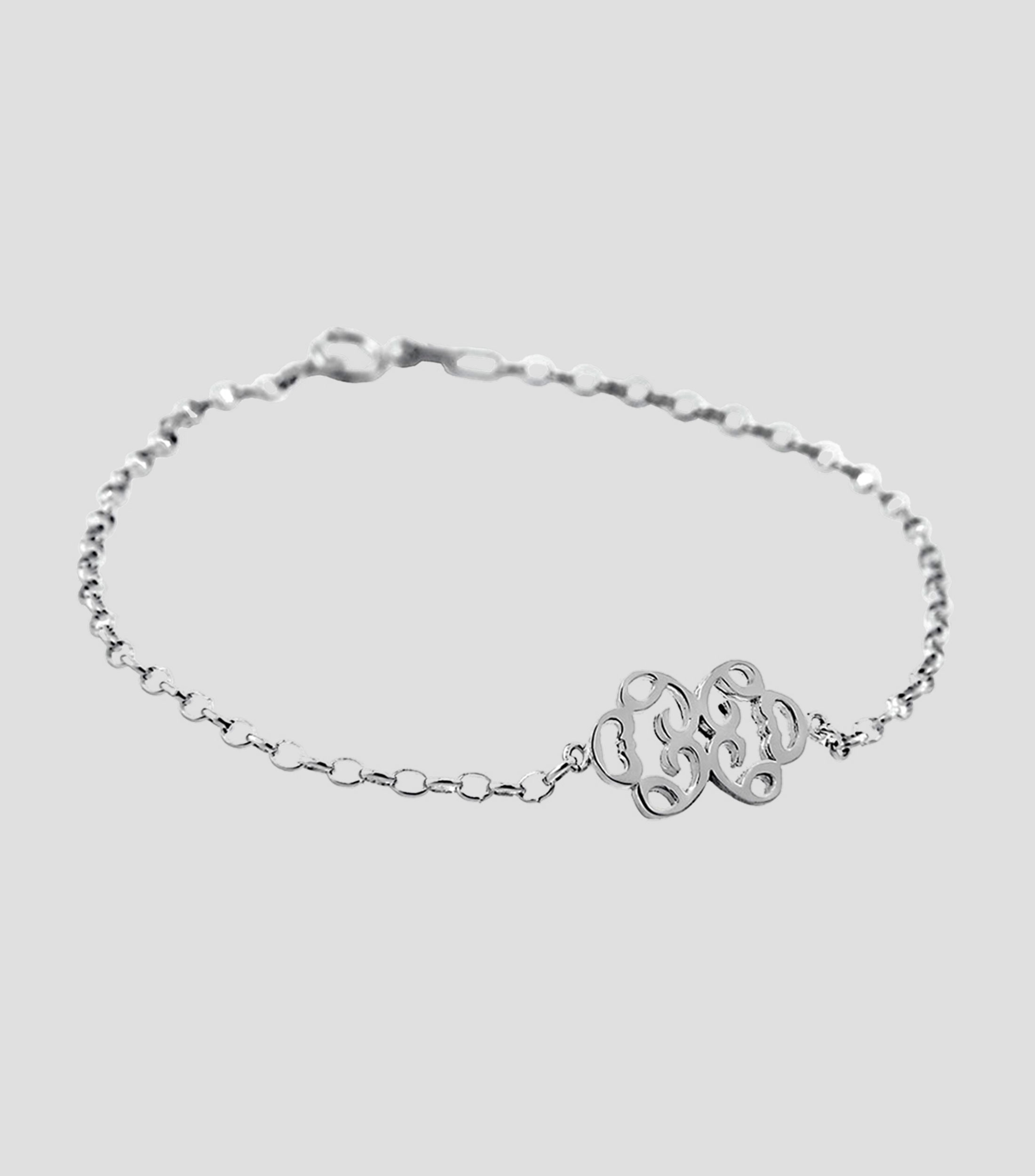 Pulsera Simbolo Real de plata .925 Mujer