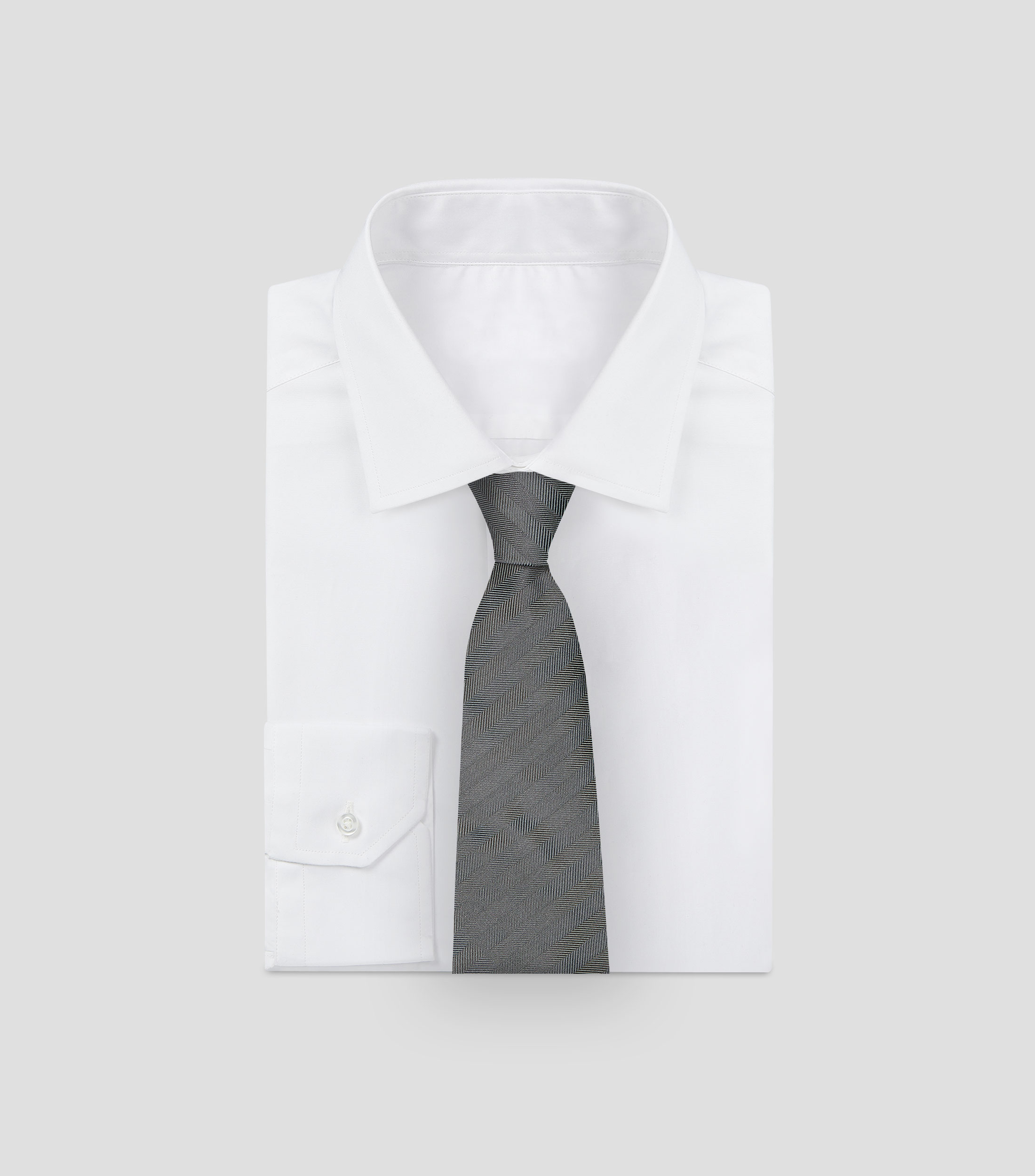 Corbata ancha de seda líneas